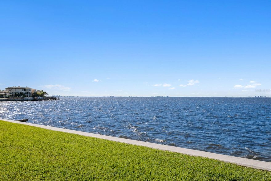 RARELY AVAILABLE OPEN BAY waterfront lot in one of South Tampa’s most desired neighborhoods in Sunset Park. Build your dream home on approximately .38 Acres and 164 feet of seawall on this unobstructed bayfront location with direct access to the open waters of Tampa Bay. Located in an area of high value homes on a street with underground utilities, A-rated schools and convenience to all that Tampa Bay has to offer. Minutes to Tampa International Airport, sports venues, downtown Tampa, and the very best of waterfront living. The value is in the land and is one of a few available bayfront homesites on the market. Can combine with additional available lot(s) to right. Ask agent for details. The home is not available for showings.