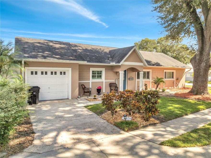 Fall in love with this charming corner-lot pool home in the sought-after Villages of Southport, a community known for its peaceful setting and still centrally located. This 3 bedroom / 2 bath residence offers a smart, functional layout including a custom kitchen with granite countertops and included appliances plus washer & dryer. A one-car garage plus additional driveway. Through the main living area you have sliding glass doors to access the enclosed patio featuring an in-ground pool—an ideal extension of your living space for everyday relaxation or effortless entertaining. You will also enjoy low-maintenance landscaping including artificial grass area that keeps the yard looking pristine year-round without the extra work. Community amenities include two swimming pools, a park, and a playground. The HOA delivers exceptional value, covering cable, exterior paint every 5 years, front lawn maintenance, roof replacement, community amenities, and association management. Easy access to Orlando International Airport (MCO), Lake Nona Medical City, and major corridors SR-528 and SR-417, this home blends convenience, comfort, and low-maintenance living. A wonderful opportunity to enjoy Florida’s indoor-outdoor lifestyle in a well-kept community. Schedule your private showing today