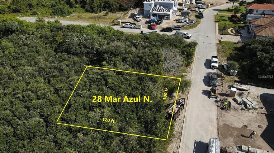 BEAUTIFUL wooded lot in sought after Las Olas gated estate community in Ponce Inlet. This is the time to buy a piece of paradise and build your forever dream home. Las Olas is nestled between the ocean and intercoastal waterway. Just a short walk to the deeded beach access where a gorgeous sandy peach is drive free and waiting for you to enjoy the beauty of the sunrise. Las Olas is a beautiful luxury estate home neighborhood with a 2300 sq ft minimum and a maximum 35' high home. Walk or take a bike ride to the Ponce de Leon Lighthouse and jetty Park, Marine Science Center lots of oceanfront and riverfront restaurants, entertainment, shopping, parks including a dog park plus much more. OTHER LOTS ARE AVAILABLE. Aerial photography of lot lines an estimate