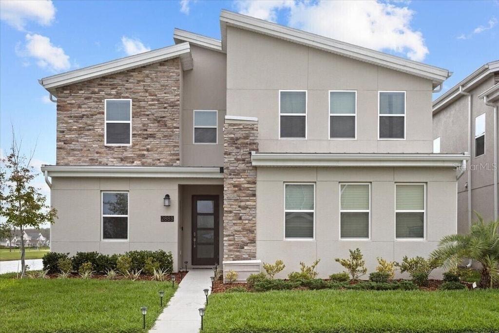 Don't miss the opportunity to live in this amazing brand new 6 bedroom/6 bathrooms home. Stainless appliances in the kitchen, with a large open living space. Private pool with a view to a beautiful lake. Plus all amazing amenities the community offers.