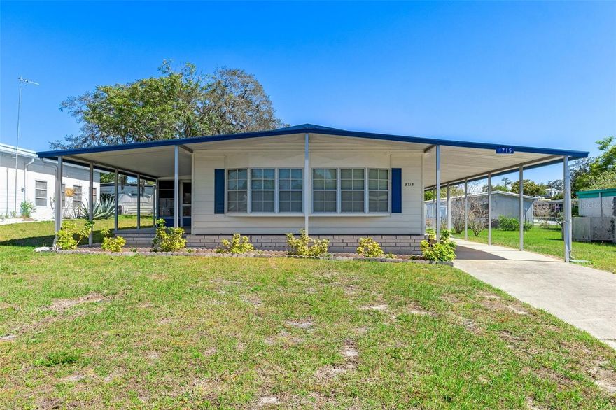 Welcome to this retreat from the daily hustle and bustle. Located in the sought after 55+ community, where you own the land!! Highpoint offers a community pool, shuffleboard, tennis courts and much much more. This charming residence offers a popular layout that combines functionality with the open concept, making it the perfect place to call home. Step inside to discover a space that is inviting and homey. The flooring, replaced in 2019, lends a modern touch while providing durability for everyday living. Vinyl windows in the Florida room, also updated in 2019, offer a seamless transition between indoor comfort and the beauty of the outdoors. The bathrooms have been tastefully updated with newer toilets, fresh paint, and new hardware, adding a pep to your step in your everyday routines. Meanwhile, the entire house received a fresh coat of paint in 2019, rejuvenating its exterior and enhancing its curb appeal. Practical upgrades abound, including a replaced electrical panel in 2019, ensuring safety and reliability for years to come. Built-in cabinets and a utility room with ample storage space further enhance the functionality of the home, providing solutions for organization and convenience. Welcome to your new home, where thoughtful updates and a popular layout come together to create a space that feels like home from the moment you step inside.