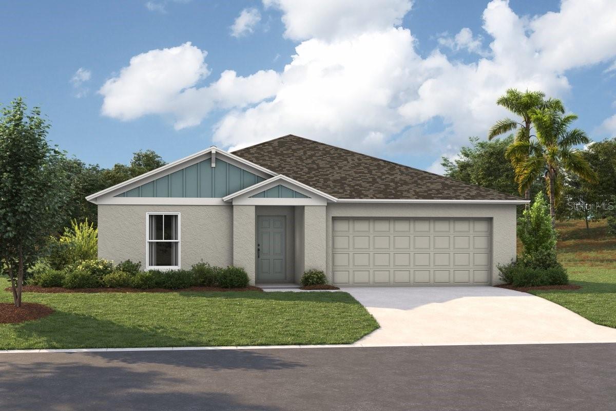 Under Construction. BELOW MARKET INTEREST RATES with use of Seller's Preferred Lender. Welcome to the Alma, a beautifully designed single-story home that blends modern sophistication with everyday convenience. Featuring 3 bedrooms, 2 full bathrooms, and a private 2-car garage, this home is perfectly tailored for Florida living. The open-concept layout creates a seamless flow from the spacious living area to the kitchen and dining room, which are designed with stainless steel appliances, quartz countertops, and luxury vinyl plank flooring. Every detail is crafted to enhance your lifestyle, including an owner’s bath with double vanities and a generous walk-in closet, a covered lanai ideal for outdoor relaxation, and a laundry room complete with a washer and dryer. A voice-controlled thermostate adds modern convenience to the home. The private secondary bedrooms and bathroom provide an inviting retreat for family or guests. With professional landscaping and a stylish elevation, you’ll be proud to call the Alma home.
Boldly unboring homes now selling at Scenic Terrace, a new home community ideally located in Lake Hamilton, FL. Centrally located between Orlando and Tampa, Scenic Terrace is also close to everyday conveniences, top shopping and dining options, and easy access to major commuter arteries.
Images shown are for illustrative purposes only and may differ from actual home. Completion date subject to change. Contact or make an appointment for more details on interest rates.
