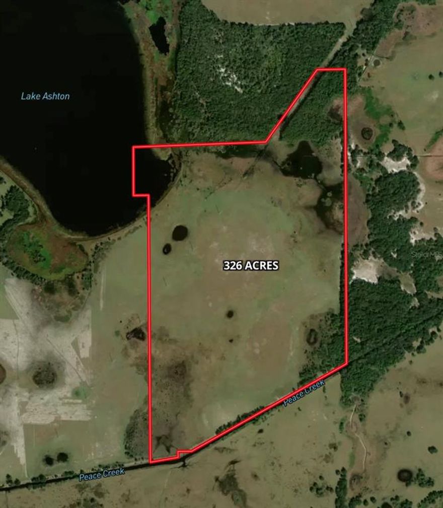 326 acres of Lake front on the Southeast side of Lake Ashton. 1,500 feet of lake frontage. Property could yield up to 5 units/acre, LDR. City of Lake Wales will annex and provide utilities. Access opportunity to CR653, Thompson Nursery Rd (540A), and HWY27. 6 miles to Legoland.
