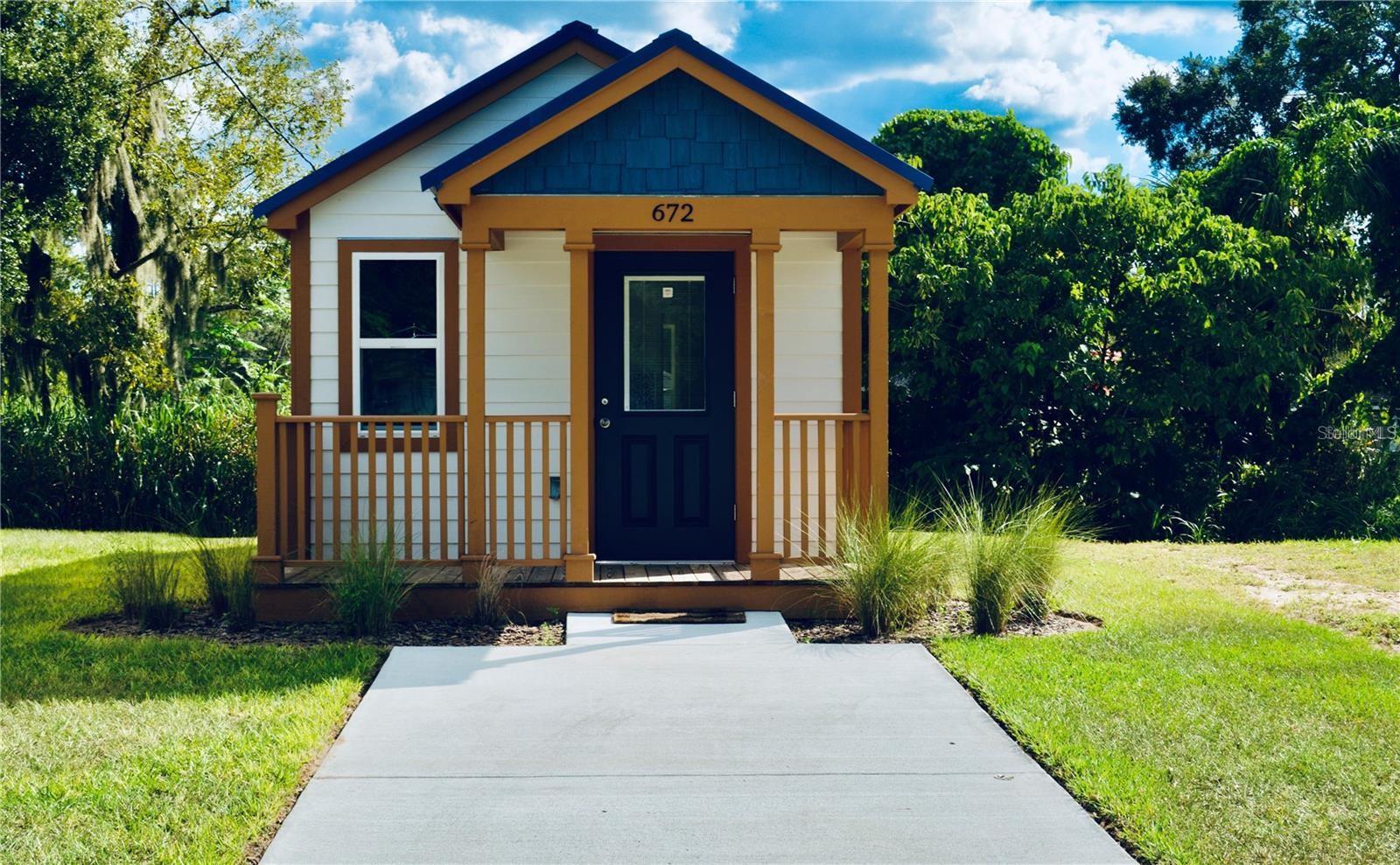 Under Construction. As the tiny house movement has grown so has the community with 10 homes on the ground and sold * we have three at this time being built * no HOA Fees to pay * this is the Denali XL Model * a one bedroom and one bath * covered porch * all stainless steel appliances furnished including the stackable washer and dryer * if the property is for your new home or for investment for long term rental or Airbnb you have found the property * close to UCF College * Beaches * Orlando international Airport, Orlando/ Sanford Airport * nice restaurants * Disney and all the parks close by. Ready by July 2025