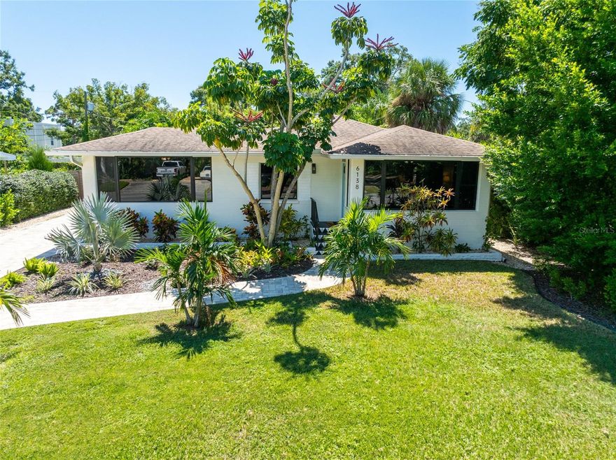 Welcome to this charming Gulfport retreat, where timeless character meets thoughtful updates located in a NO FLOOD ZONE. Upon entering the home you feel the instant warm with all the natural light through the huge windows and amazing details. The converted front porch and living room welcomes you and flows into the gorgeous updated kitchen. The shaker cabinets are 2 tone wood complemented with sparkling quartz counters. The beautiful black backsplash is such a great statement and pieces it all together. There are adequate cabinets for all your storage needs including a pantry. The large dining room is located just off from the kitchen and is the perfect spot to gather with your family and friends. The main home offers two spacious bedrooms and one-and-a-half baths. Main bedroom does have added closet space which is a rare find. The garage has been transformed into a fully permitted THIRD BEDROOM SUITE with its own bath. This is perfect for guests, a private office or an INVESTMENT RENTAL.  Step outside to your private backyard oasis where lush landscaping, multiple patios, new turf grass and a sparkling SCREENED IN POOL provide endless options for relaxing or entertaining! The custom painting on the side of the converted garage is one of a kind and adds a great vibe. The home has new exterior paint and new lush landscaping. The home has beautiful luxury vinyl and tile throughout for easy cleaning. The home is located just a bike ride or short drive from Gulfport’s vibrant restaurants, shops, parks, Stetson Universtiy and the beaches. This home truly combines everyday convenience with the laid-back charm of coastal living.