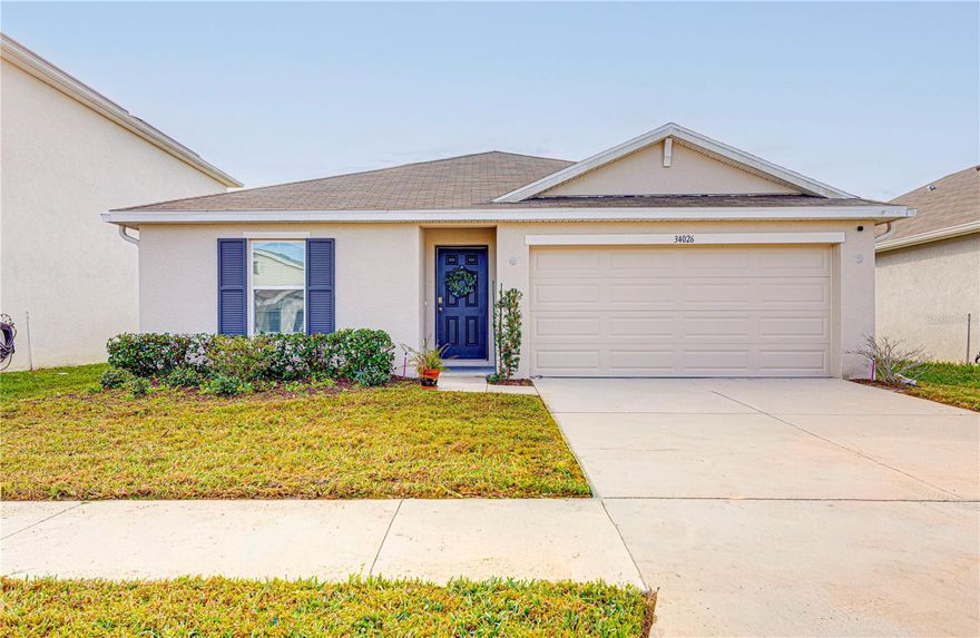Built in 2021, this well-maintained single-family home offers 4 bedrooms, 2 bathrooms in the desirable Union Park community of Wesley Chapel. The open-concept layout features a bright living and dining area, a modern kitchen with stainless steel appliances, and a spacious owner’s suite with walk-in closet and private bath. Additional highlights include a 2-car garage, energy-efficient construction, and a covered patio overlooking the backyard. Union Park is a master-planned community with resort-style amenities including pools, fitness center, trails, dog park, and high-speed internet included in the HOA. Centrally located near top-rated schools, Wiregrass Mall, Tampa Premium Outlets, and major highways for easy access to Tampa and Orlando. This move-in ready home combines comfort, convenience, and a vibrant community lifestyle.