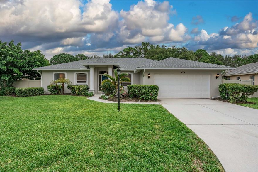 One or more photo(s) has been virtually staged. WELCOME HOME!! THERE HAS BEEN NO FLOODING OR DAMAGE FROM RECENT STORMS!! RECENTLY APPRAISED at $560,000!! This is a Beautiful and Spacious 4 bed/2 bath Home in the Community of Bay Oaks Estates. It is just a Short Drive to 3 different Gorgeous Beaches including Nokomis Beach, Venice Beach and the World Famous Siesta Key! Easy Access to Tamiami Trail and I-75, Just Minutes away from Major Shopping Areas, Restaurants, City Parks, and The Popular Legacy Trail (biking/walking trail). When you walk in the front door you are greeted by a Large Living Area with High Ceilings. The Sliding Glass Doors lead you out to a Large 10x26 ft Covered and Screened Lanai with a Fully Fenced Back Yard that looks into a Heavily Wooded Preserve for Privacy. There are Tile Floors throughout the Entire House. The Master Suite has a Large Shower and Separate Garden Tub for Soaking your Cares Away. The Kitchen has Newer Stainless Steel Appliances from 2020 and lots of Counter Space. ROOF (2016). AC (2022). WATER HEATER (2020). NEW PAINT on the Interior. Whole House Water Filtration System installed by Water World in September 2023 The filter doesn’t need to be changed for 10 years! The House was RE-PLUMBED in 2016! The Laundry Room is inside under AC and has it's own Wash Sink. This Home is Perfect for Entertaining Guests. There is NO CDD and a LOW HOA FEE of only $270 PER YEAR. Bay Oaks is a Small, Quiet, Well Maintained Community where homes Rarely come available. It's Truly a Hidden Gem located in the Highly Desirable Osprey Area. Make an appointment to see it Today!