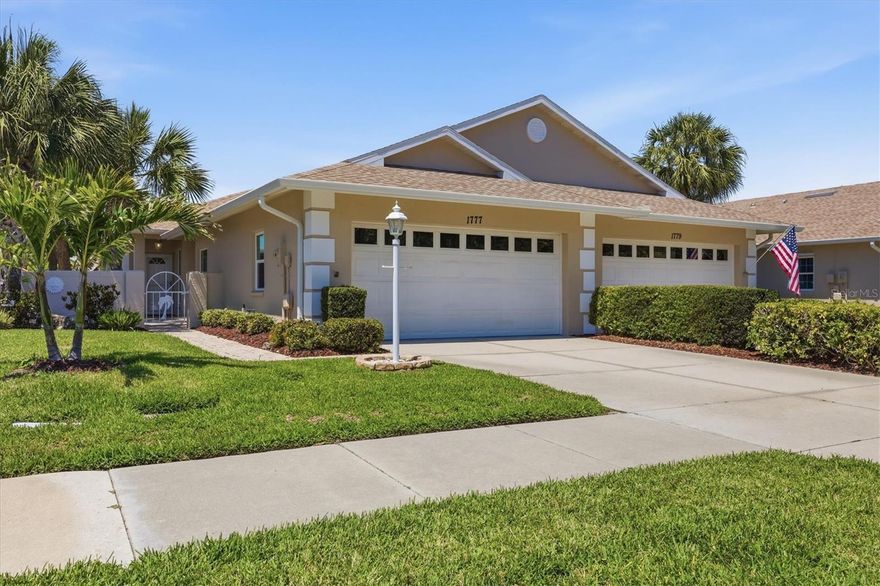 Florida living at its best! Bright and sunny villa is close to historic downtown Venice and all that the island has to offer: the beaches, restaurants, shopping and entertainment. This beautifully maintained home has 2 bedrooms, 2 baths, and an additional room that you can use as a home office or for your extra guests. The home also features an enclosed lanai with a lovely water view to enjoy your morning coffee or afternoon beverages. This fully furnished villa is offered turn-key, and perfect if you're looking for your winter retreat or if you're a young professional ready for your first home. There are no CDD fees and the HOA dues are very reasonable. The Fountain View Villas community is beautifully maintained and centrally located -- close to a public golf course, to Wellfield Park for those outdoor athletic activities and to many businesses for your convenience. It's time to make this your Venice home!