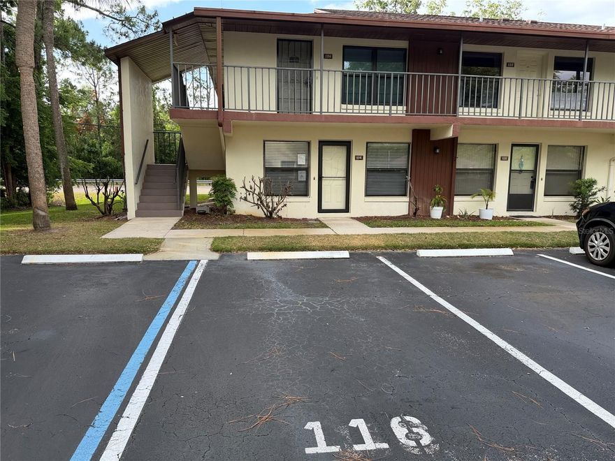This end-unit condo offers 1 bedroom, 1 bath, a generously sized living room, dedicated dining area, a galley kitchen and the convenience of your own in-unit laundry room which is a feature rarely found at this price point. Ideally situated near some major employers, area hospitals, shopping, dining, and entertainment including Tanger Outlets and the Tomoka Town Center, there is also easy access to major highways making this a convenient, commuter-friendly location plus it is about a 15 minute drive to the beach. The well-maintained community features a clubhouse and a sparkling pool, perfect for enjoying Florida's warm weather without the price tag of a single-family home. Why pay rent when you can own?  Here your chance to get into the market at an attainable price point, make the cosmetic updates and start building equity!  This property is eligible for the FHA $100 down program for owner occupants. Buyer pays doc stamps and utility connection fees required for inspections. Sold AS-IS. No warranties expressed or implied. All measurements are approximate. Owner-occupant bids are given priority during the exclusive listing period. For bidding information and property details we are here to help, or you can visit the HUDHomeStore case #094-550689.
