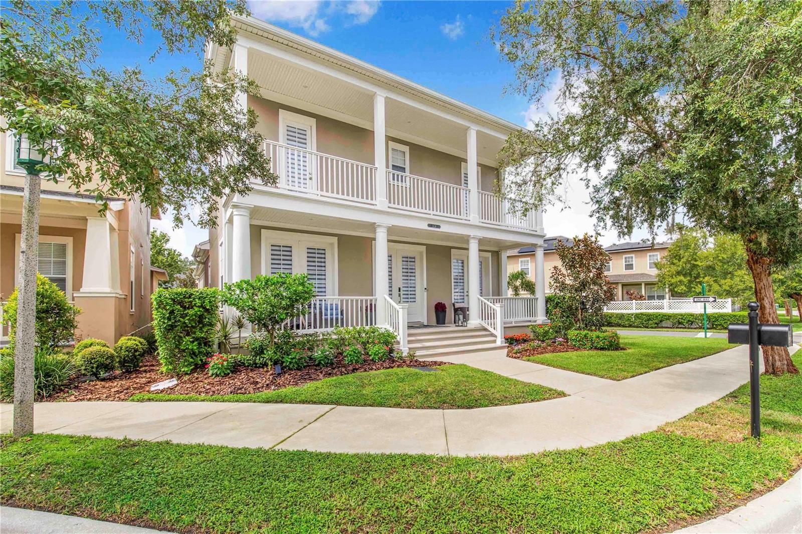 Welcome to 1138 Tapestry Drive located in beautiful Artisan Park, Celebration. This stunning 4 BEDROOM 3 1/2 BATH has gone through extensive modern updates. ROOF 2022, A/C 2022, HOT WATER HEATER 2025, SEAMLESS GUTTERS 2023. Situated on a premium, professionally landscaped lot with large first and second floor porches. The LARGE OWNERS SUITE IS LOCATED ON THE MAIN LEVEL with a fully updated bathroom (2024) including a custom walk-in closet. Upon entry is a formal dining room and living room. Featuring an open concept kitchen, dining and great room with a completely updated kitchen with new quartz countertops and backsplash and an oversized island (2025) New Premier Samsung Bespoke appliances (2025) Updated half bathroom, main level laundry room with new Samsung Washer & Dryer. New modern ceiling fans throughout. Custom Lutron remote control smart and zebra shades on main level ($10k) Screened back porch, FULLY FENCED BACKYARD WITH PAVERS in 2024. The second level features a LARGE GUEST SUITE with updated private bathroom 2025 and 2 closets. Also 2 additional bedrooms with a shared updated full-size bathroom 2025 and an office/desk space in foyer. New LVP flooring on first and second level. No carpet. Experior painted 2022, Interior 2024. All wall mounted TV's will convey, along with Outdoor grill and Flat top units, garage door and hardware updated in 2024. 2 car garage with outdoor space to park additional 2 vehicles. Home is equipped with smart technology. Living in Artisan Park gives you the privilege of the amazing clubhouse with restaurant, pool and gym while enjoying all the nature walking and bike trails throughout beautiful Celebration, FL.