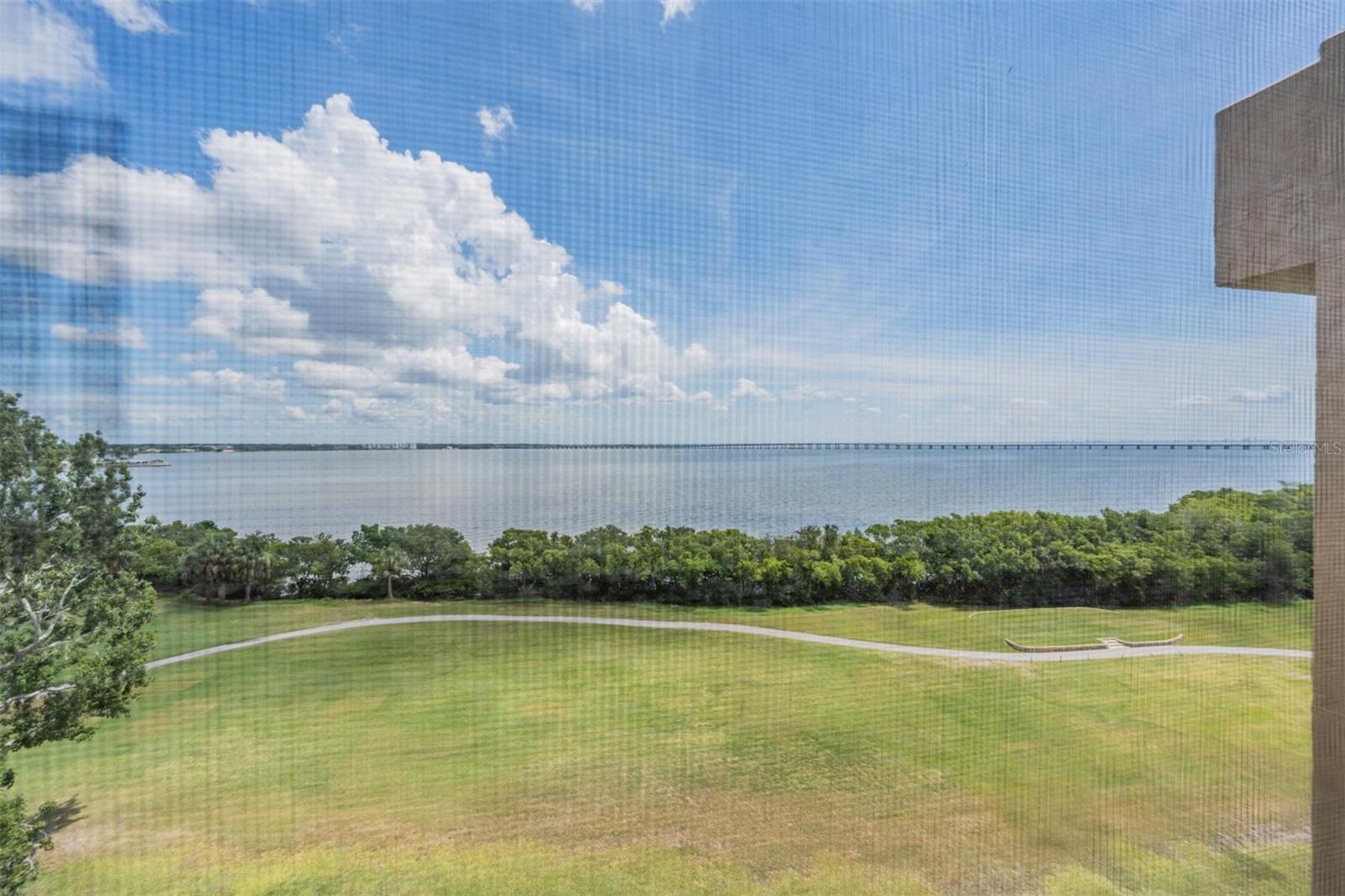 Welcome to your slice of paradise in the heart of Cove Cay—a top-floor studio condo that delivers big on views, space, and lifestyle. Overlooking the lush fairways of the Cove Cay Golf Course and offering a wide, shimmering panorama of Tampa Bay, this unit is the perfect blend of tranquility and convenience. Inside, you’ll love the smart floor plan that offers a large, open great room—ready to be styled your way for living, lounging, and sleeping. The adjoining dining area is ideally placed near the kitchen, which provides ample counter space and storage to keep your culinary tools tidy and accessible. Storage will never be an issue here. You’ll find a spacious walk-in closet with built-ins, a generous storage closet off the screened porch, and a full laundry room with side-by-side washer and dryer plus even more storage space. The roomy bathroom features a large vanity and a tub/shower combo, giving this studio a surprisingly expansive and comfortable feel. Outside your door, enjoy your own covered carport and take advantage of the community’s gorgeous pool, spa, and clubhouse. For even more recreation, the Cove Cay Golf Club, Bayview Grille, and the full-service Cove Cay Marina are all on-site and available through separate memberships or pay-as-you-go options. With two 24-hour manned gates, beautifully landscaped grounds, and a central location close to everything—this is Florida living at its finest and is the Paradise known as Cove Cay.