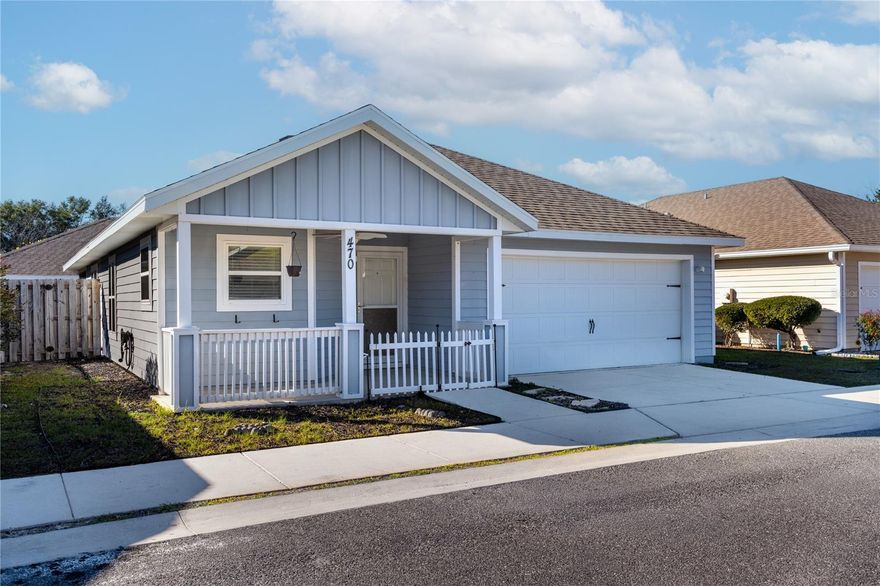 **Available Now!** This move-in ready 3-bedroom, 2-bathroom home in Newberry offers 1,314 sq. ft. of inviting living space and a functional open floor plan with a split layout for added privacy. The spacious kitchen features stainless steel appliances, a pantry closet, and plenty of counter space, opening to a separate dining area and large, vaulted ceiling, Great room—perfect for everyday living and entertaining.

Enjoy durable luxury vinyl plank flooring throughout, a large primary suite with a walk-in shower, and two additional bedrooms that share a full bathroom. The home also includes a convenient laundry room with a washer and dryer, a two-car attached garage, and a fenced backyard. Relax outdoors on the charming front porch or the private screened rear porch with French doors leading from the living area.

Pets are welcome (fees apply). Tenants are responsible for utilities and lawn care. Call today for your private showing!