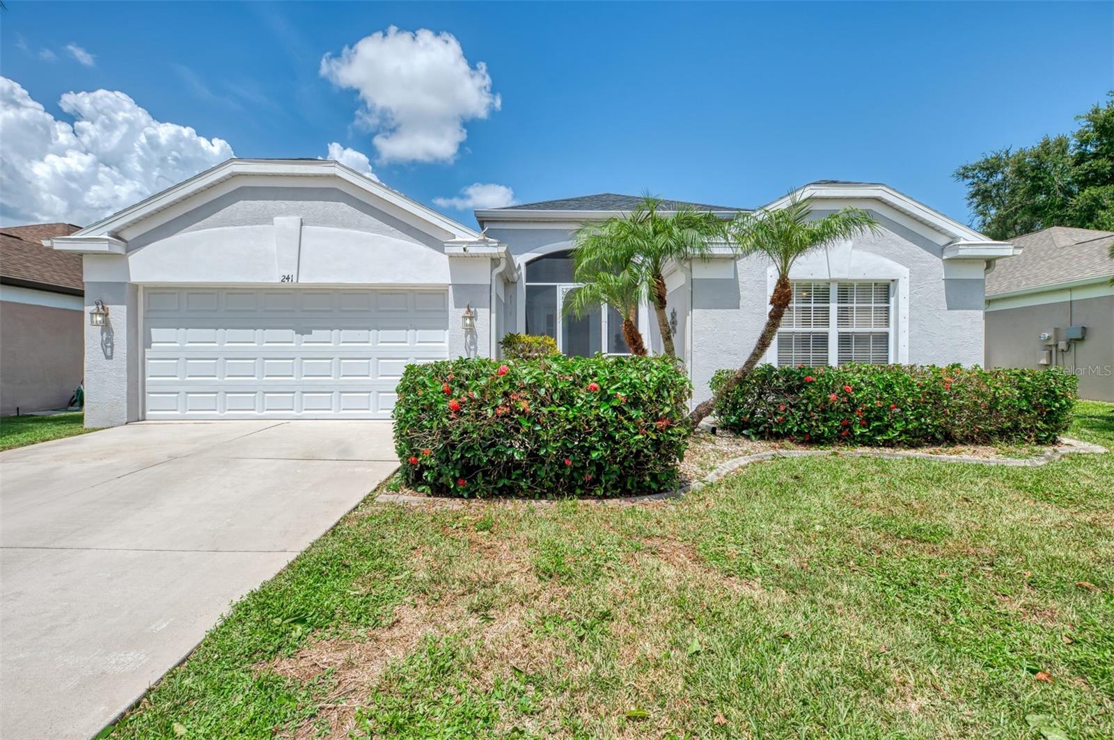 Don't miss out on this incredible opportunity to live in a true 4-BEDROOM HEATED POOL HOME nestled in paradise! This recently remodeled gem offers an updated kitchen with stainless steel appliances, a refreshed guest bath, and numerous upgrades including a newer roof (2019), new flooring (2024), fabric storm shutters (2018), a modern glass front door, and electric lanai storm shutters. The open split floor plan provides ample space for entertaining, along with a separate den area perfect for an office. Situated on a premium lot that backs up to a preserve, this home is located in the peaceful neighborhood of Fairway Village. Enjoy the convenience of being at the beginning of Plantation Golf & Country club without the master association fee, NO CDD fee, AND NO FLOOD INSURANCE REQUIRED! Conveniently close to shopping, beaches, restaurants, golf courses, world-class fishing, and two spring training facilities (Rays and Braves), as well as a new waterpark. This incredible property won't last long, so call today to schedule your private showing!