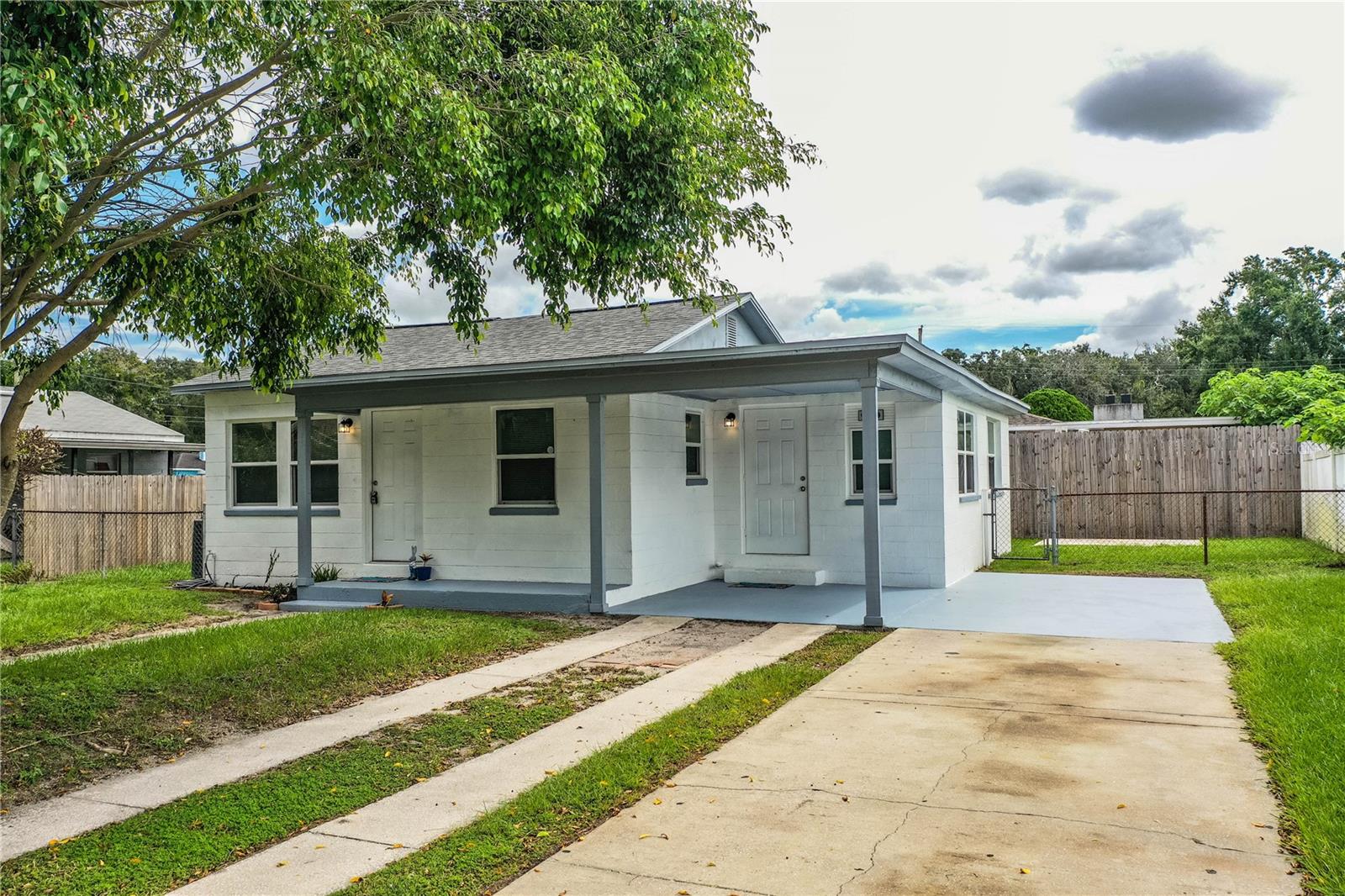 Welcome Home! This cute 3-bedroom 1 bath home has all the charm. This house has been completely redone. New stainless-steel appliances, paint, drywall, flooring, bathroom, inside laundry room. This home has plenty of extra parking with the extended driveway, fenced in yard, carport and more. Great location, Close to shops and restaurants. Schedule a private showing today.