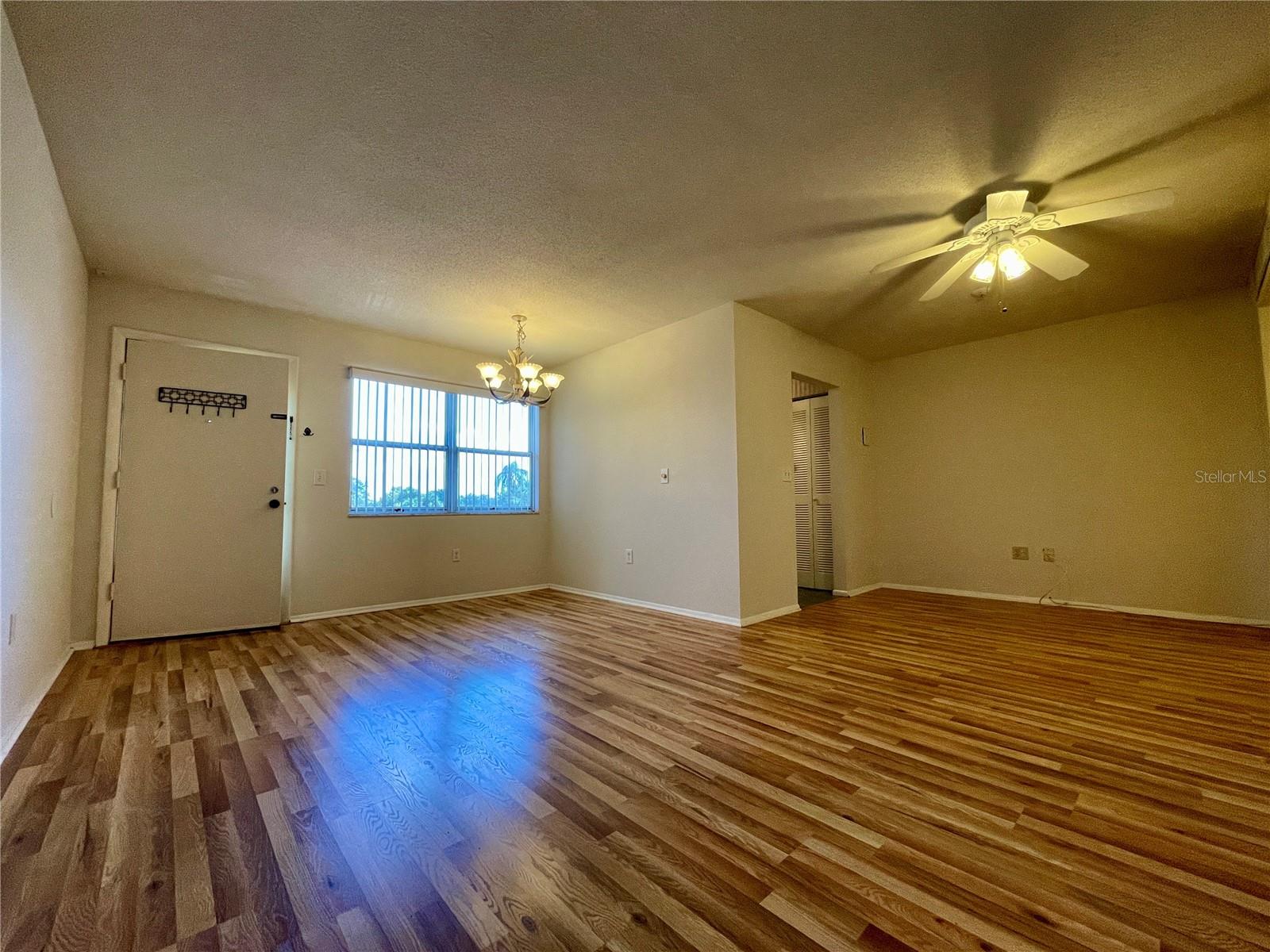 Cozy and quiet condo in the well-maintained community of Ironwood in the heart of Bradenton. Updates to this unit include a newer A/C (2021), a tankless water heater (2021), a pipe stack (2020) and sharp-looking laminate flooring. The roof assessment has been paid in full. The washers & dryers are conveniently located on the same floor next to the elevator and stairs, but away from this unit - keeping it nice and quiet, and away from traffic. The fitness center and swimming pool is located just across the road from the condo, a short walk away. Besides the recreation center, your fees cover the maintenance and management of the building & grounds, common areas, insurance, reserves, water, sewer, internet/cable. The perfect peace-of-mind place to live your best life!