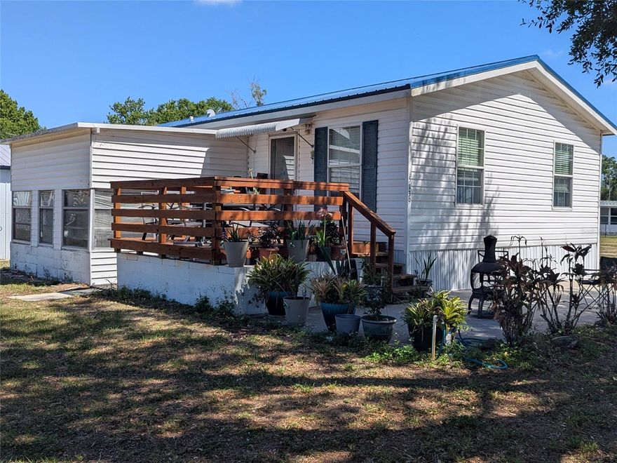 MOVE IN READY, complete with appliances and furniture.  ( some furniture is fairly new or if older very well cared for )  This is a 2 BR & 2 BA Modular (single family) home. This home has a new metal roof after Hurricane Ian, new front porch, and new water heater. Central air and heat approx. 3-4 years old. The refrigerator and the washer are also new.  The Seller has been diligent in maintaining the AC, the Septic and all appliances. Pest control every 6 months as a precautionary measure.  On the left side of the home there is 12x15 room for storage of outdoor or indoor items . There is a 22x25 garage behind the home that will accommodate vehicles or a boat or lawn equipment that need to be sheltered. The two separate garage doors face the rear of the property.  The Seller does have a complete survey done when Seller purchased home and it will be shared.  This home site on a very quiet (stated by Seller)dead end street out in the County. The location of this Home is near convenience shopping that includes groceries and most essentials a household might need. ( Including if Vino was forgotten ) Also, if Golf is your game, a beautiful course is just up the road North a bit. A few more minutes North is Zolfo Springs where you will find restaurants and gas. You will need an appointment in advance to see this property as walking around without assistance or appointment isn't an option. Drive by yes, stop in No. Please respect.