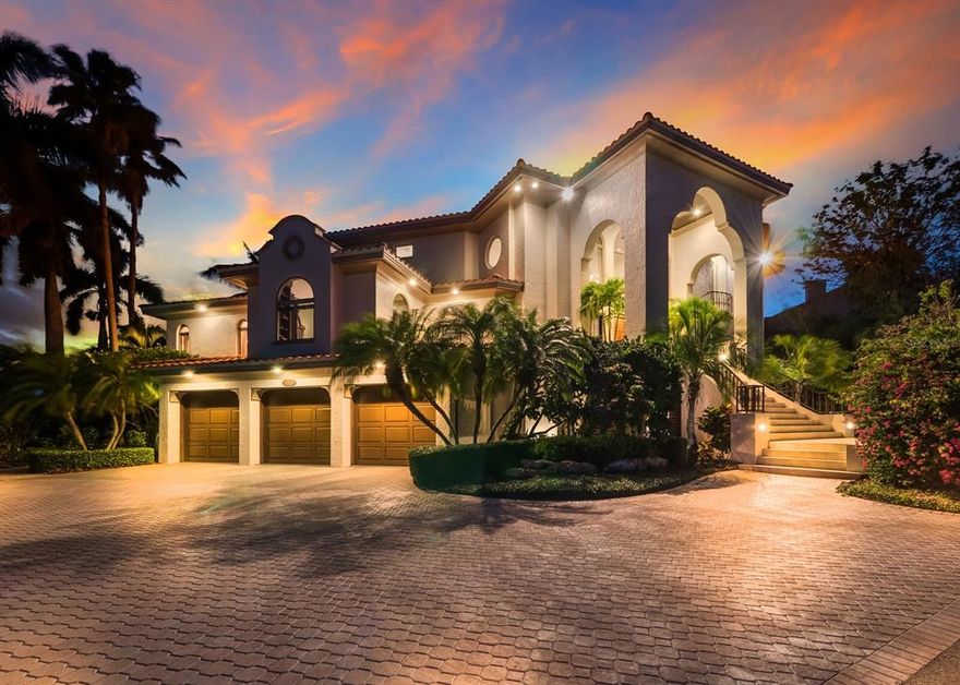 Exceptional in every way, this custom designed home is perfectly perched on two lots overlooking Anna Maria Sound with expansive water and sunset views throughout.  This home is a boater's paradise with its covered dock/lift and an entertainer's dream with the expansive terraces overlooking the water and sumptuous gardens that envelope the home.  The water and boating amenities are suitable for the most fervent boaters. Once inside, the home was masterfully designed with a gracious entry, double staircase, and luxurious finishes. The home features expansive terraces throughout, overlooking the pool, spa, and bay; Custom built ins and an abundance of storage; Large entertaining spaces; Generously sized bedrooms; Elevator; Generator. Dock with covered lifts and 60' slip. Sunset Harbor is an intimate, gated community located in Cortez, a charming fishing village where the mainland meets the bridge to Anna Maria and Longboat Key. This is a remarkable waterfront opportunity!  Sold FURNISHED and move in ready.