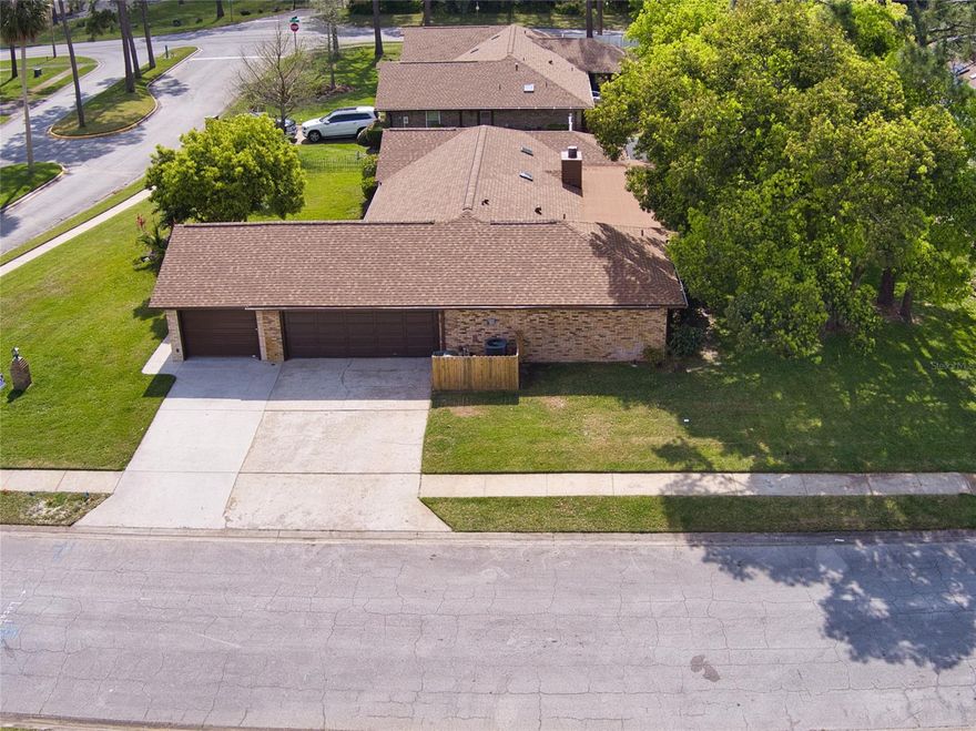 Just completed total remodel, very spacious brick home on huge corner cul-de-sac lot in beautiful Indigo lakes. Quiet, established neighborhood close to everything. Brick construction, light & bright open floor plan, new roof & sky lights Feb 2021, all new kitchen appliances/cabinets , new flooring, split bedroom plan for privacy, gorgeous stone fireplace in expansive family room with vaulted ceilings. Huge oversized 3 car garage for storage, boat, golf cart. Inside laundry, mature landscaping, private screened Florida room/patio area.  All information deemed correct buyers and buyers agent to verify. ;Water: City