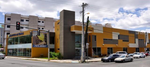 Fully remodeled and ready to move in office space at the corner of Barbosa Ave. and Guayama St. in Hato Rey. The rental price includes air conditioning, parking, taxes, insurance and maintenance of the common areas. The lighting and airconditioning are high efficiency and the electric consumption is metered seperately.The building has a fiber optic connection from AT&T. The spaces can be divided from 300 sf to 20,200sf. The second floor has access from stairs and a hydraulic elevator. There is also a loading dock. Rent Price is $15.50 /sf/yr plus AEE
