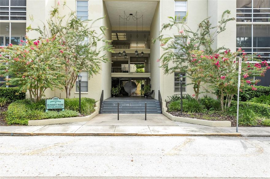 Live in one of South Tampa’s most sought-after neighborhoods at The Condominiums of Sunset Park, a peaceful, gated community in a lovely residential area offering both tranquility and convenience. This beautifully updated ground-floor 1-bedroom, 1-bath condo truly stands out, featuring a newer kitchen, renovated bathroom and luxury vinyl plank flooring. Impeccably maintained and move-in ready, the unit also boasts a private balcony overlooking the sparkling pool, perfect for relaxing or enjoying time with your pet (pets welcome).

The condo includes one assigned parking space, plus internet, cable, and water. Ample guest parking is available. The gated building provides added security, and the laundry room is just steps away for ultimate convenience. Residents enjoy access to the community pool and outdoor common areas. Ideally located near shopping, dining, downtown Tampa, and more.