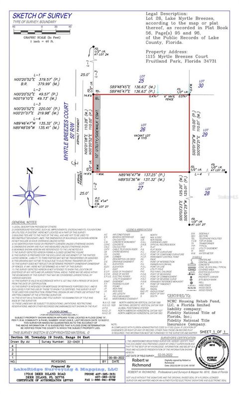 1115 MYRTLE BREEZES COURT FRUITLAND PARK FL 34731