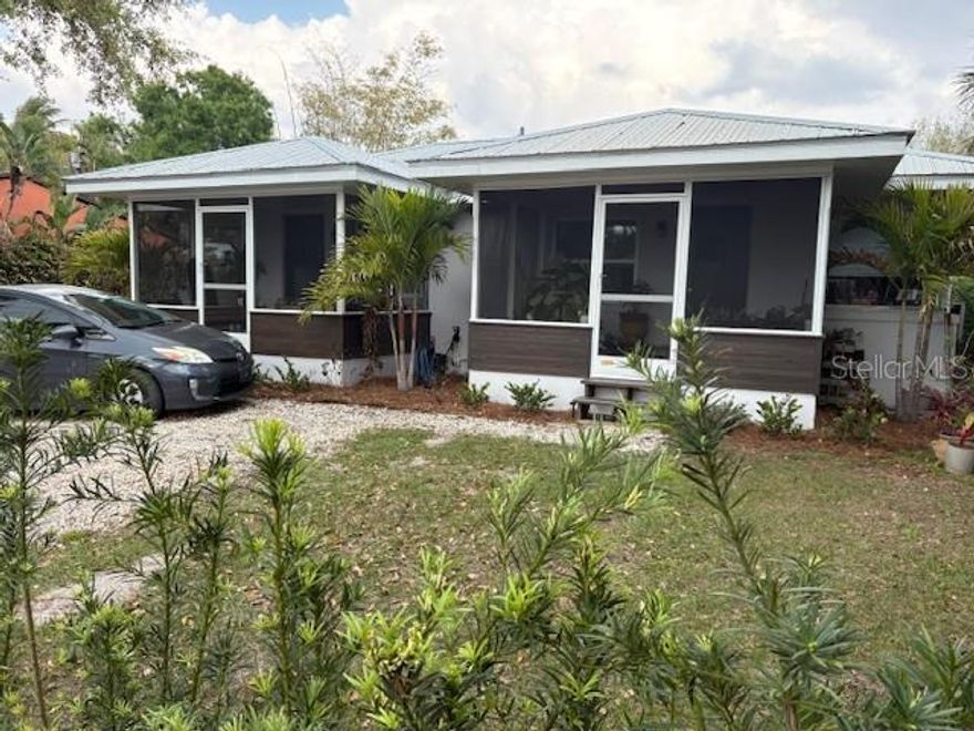 651 Madison Court is a tidy & attractive multi-family home located in the highly desirable neighborhood of Laurel Park, adjacent to downtown Sarasota.   They property, consists of (3) one bedroom, one bathroom apartments, originally constructed in 1953, and extensively renovated in 2023, is fully rented with 3 excellent long term (annual) tenants.  The lot location is quiet and attractive, at the end of non-thru street, with neighbors including the Sarasota senior friendship center, multi million dollar new construction homes, the Hudson Bayou waterway and Laurel park kayak launch,  downtown Sarasota, Selby Gardens and it's marina & waterfront.   The 1680 sq/ft concrete block structure includes a 2023 metal roof, 2023 updates to electrical and plumbing systems, impact windows, stylish new kitchens and bathrooms, tile floors, and HVAC systems.  The apartments are separately metered for electricity and city services and tenants are paying all utilities individually.   Though currently occupied with wonderful annual tenants, the City of Sarasota location makes future use for short term rentals possible, at a 7 night minimum, and there are several other STR's in close proximity.   Based on current (actual) rents of approximately $6k- monthly, and at listed price the property represents a reasonable 5.5% cap rate, with strong property appreciation potential and a steady alternative to a volatile equities market.  It would be a wonderful 1031 exchange, and is located within the City of Sarasota Qualified Opportunity Zone 1.02, for additional tax advantaged investment, for a potential buyer. Please do not disturb tenants. Access by appointment only.