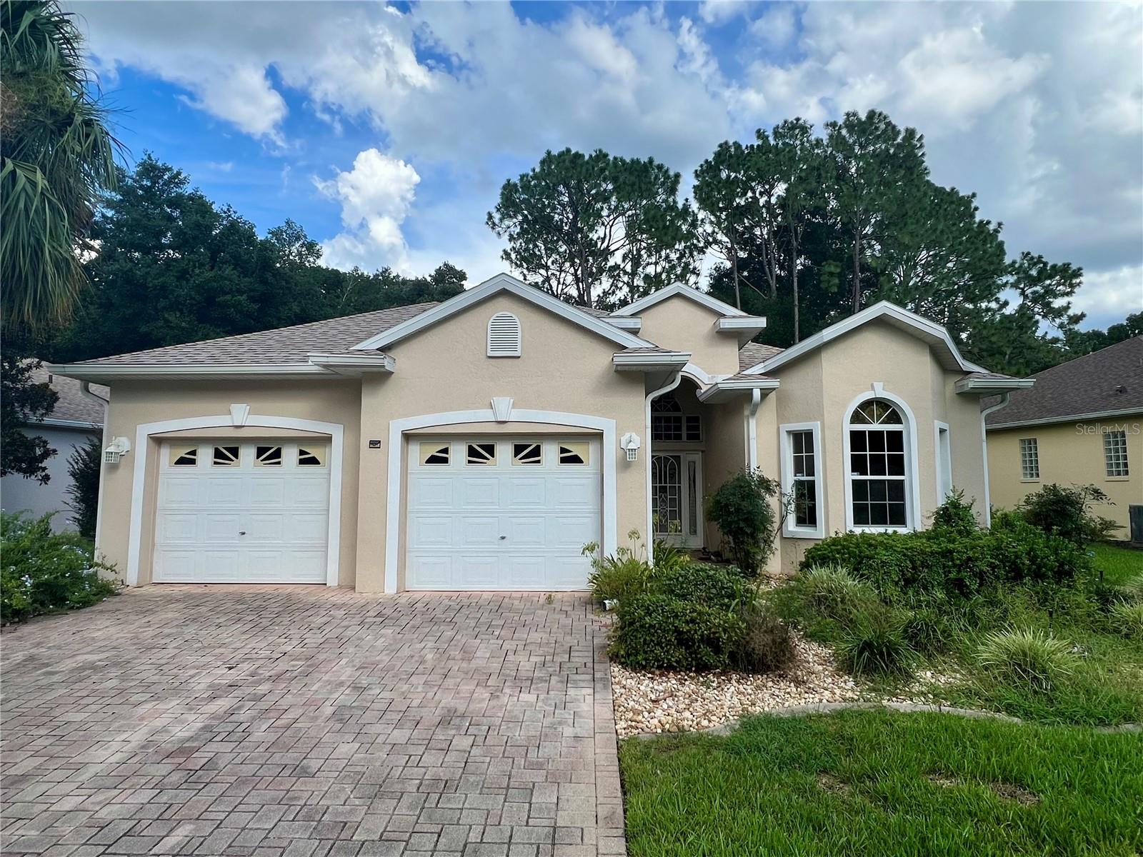 Welcome to Crescent Oaks in Oak Run Country Club. Don’t miss this incredible opportunity to own a Santorini Modified model with a golf course view at this price! This spacious home offers comfort, style, and peace of mind with a roof replaced in 2020 and a 2015 HVAC unit. Enjoy your morning coffee or evening breeze in the lanai, perfect for relaxing and taking in the scenic surroundings. With lawn maintenance included, you can enjoy the carefree lifestyle this 55+ gated community is known for. This is a wonderful property at a fantastic price. As a resident of Oak Run, you’ll have access to multiple pools, a clubhouse, tennis courts, fitness centers, dog park and so much more. This vibrant community is also close to shopping, dining, and medical facilities, making it the ideal place to enjoy both relaxation and an active lifestyle!