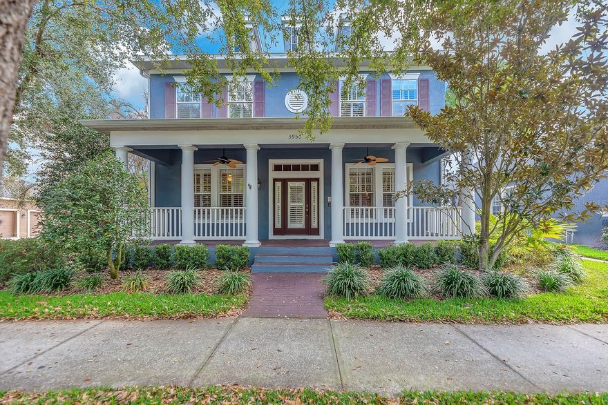 Located in the highly sought-after Fishhawk Ranch Garden District of FishHawk Ranch, this stunning David Weekley Sparta floorplan offers 2,952 square feet of thoughtfully designed living space with exceptional upgrades throughout. Boasting gorgeous curb appeal, the home welcomes you with a charming front porch complete with ceiling fans and landscape lighting, along with a fenced side and back yard. The rear-facing 2.5-car garage features alley access and an extended driveway for added convenience.
Inside, soaring 22-foot ceilings create a dramatic first impression in the living room, where a gas fireplace and built-in Pioneer stereo surround sound system with a Bose five-speaker setup provide the perfect setting for relaxing or entertaining. Wood flooring flows through the formal dining room, living room, and private home office, while 5-inch crown molding and 5-inch baseboards enhance the elegance of the first floor. Plantation shutters adorn the front of the home, with blinds throughout the remaining spaces, and upgraded lighting fixtures shine in every room.
The spacious kitchen is truly the heart of the home, featuring a large center island, granite countertops with a granite backsplash, 42-inch upgraded cabinetry, under-cabinet lighting, a built-in wine rack, and a double-door pantry. Stainless steel appliances include a Samsung Smart Things app-controlled refrigerator, gas range, and dishwasher, with appliances replaced in 2020 and 2025. An inviting eat-in area overlooks the Kitchen, creating a seamless flow ideal for gatherings. Just off the entryway, the formal dining room and a home office with French glass doors are positioned at the front of the home.
The first-floor primary suite is privately located at the rear of the home and offers a spa-inspired en-suite bathroom with a double-sink vanity, large soaking tub, and separate glass-enclosed shower. The walk-in closet is outfitted with a custom California Closet system. Upstairs, Bedrooms 2 and 3 share a Jack-and-Jill bathroom, with Bedroom 3 featuring a generous sitting area. Bedroom 4 is adjacent to the third full bathroom, offering flexibility for guests or additional household members.
Outdoor living is equally impressive with an extended, paved, screened lanai featuring ceiling fans, a built-in gas grill with granite countertop, dry sink, and storage—perfect for entertaining year-round. An oversized above-ground Caldera hot tub with a new jet motor and recently rebuilt frame adds to the relaxation factor. Additional upgrades include an intercom system throughout the home, water softener, roof replacement in 2022, water heater replacement in 2022, and both HVAC systems replaced in 2019.
Ideally situated near Fishhawk Creek Elementary and the abundant amenities of FishHawk Ranch, residents enjoy a short distance to Park Square, multiple community pools, three fitness centers, a skatepark, and miles of trails for outdoor recreation. This beautifully upgraded home offers the perfect blend of comfort, style, and an unbeatable community lifestyle.