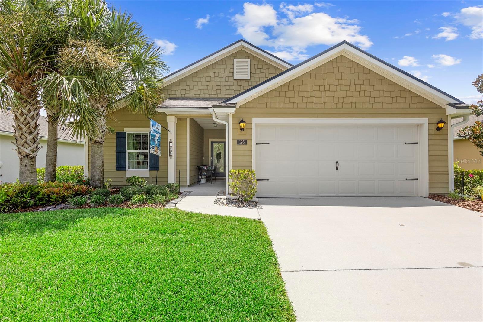 Fantastic Price Reduction PLUS $3,000 towards your closing costs! Welcome to this beautifully maintained home in one of St. Augustine’s most desirable gated 55+ neighborhoods, just minutes from historic downtown! This home offers serene pond views from inside and out, a paver patio, screened lanai, professional landscaping, and wrought iron fence. And with one of the only flat backyards in the whole community the outside area is perfect for relaxing as well as entertaining. This split floor plan offers tons of natural light with solar tubes in the kitchen, laundry room, and guest bath. Upgrades include 2024 convection stove & microwave, water softener, fresh exterior paint, custom cabinets in laundry room and pantry, and custom built-ins in the primary closet. The dining and living room feature elegant custom blinds and drapes. The low HOA includes all lawn care, 2 pools, common areas, tennis courts, dog park, club house, gym, and more! Schedule your showing today for this inviting, move-in ready home.
