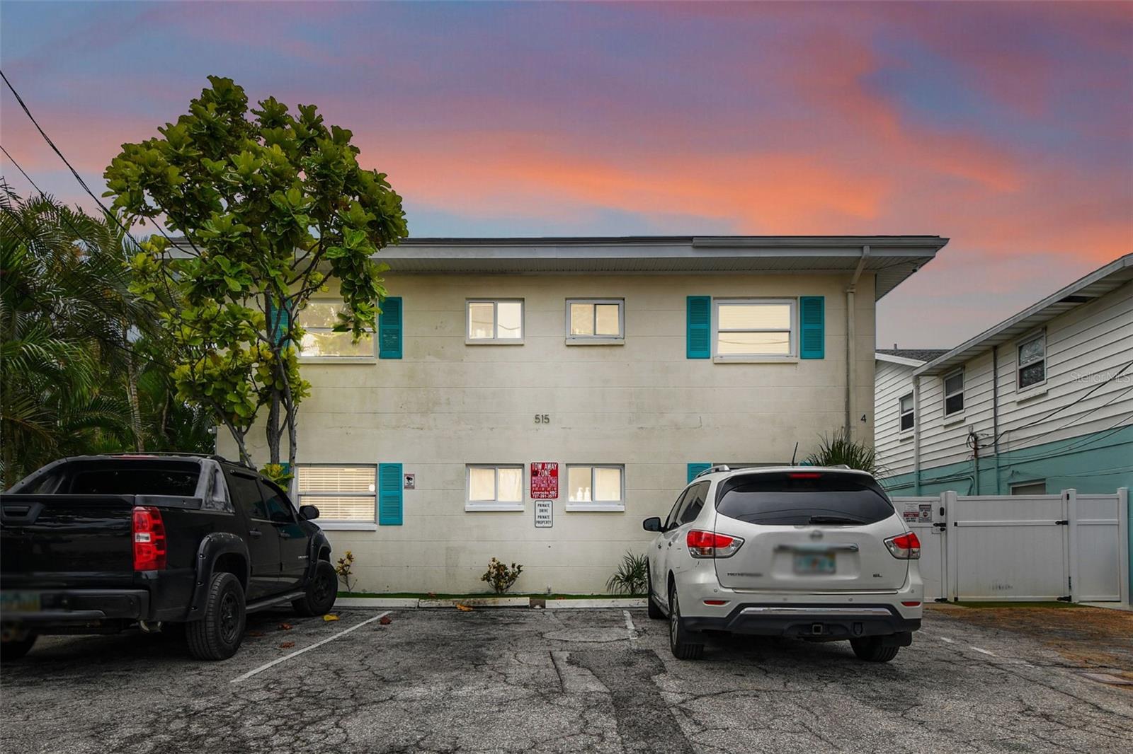 This waterfront 4-Plex offers the very best in beach island multi-family properties. Every unit has a great water view, and all are good-sized 1 bedroom / 1 bath units with tile floors in the living areas. In addition, each unit has a bright and cheery kitchen, a comfortable updated bathroom, and ample living space. The property has a large new dock, 60’ on the water with a large backyard and astroturf for low maintenance. The yard is fenced in for tenant’s privacy with room for outdoor living. This property is located down the street and within walking distance of the beach and world-famous John’s Pass Village, providing great entertainment and dining venues along with dockside water sports, and great shopping. Madeira Beach is the heart of some of Florida’s and the world’s finest beaches. The Tampa Bay area offers a great international airport, fine world-class museums, and professional sports franchises, and all still within close driving distance to the best theme parks in the world. A new roof in 2016, ample parking on site with space for 2 cars in tandem/unit, separate electric meters, central A/C in each unit, and great maintenance confirm a sound investment. Call for an appointment and more information.