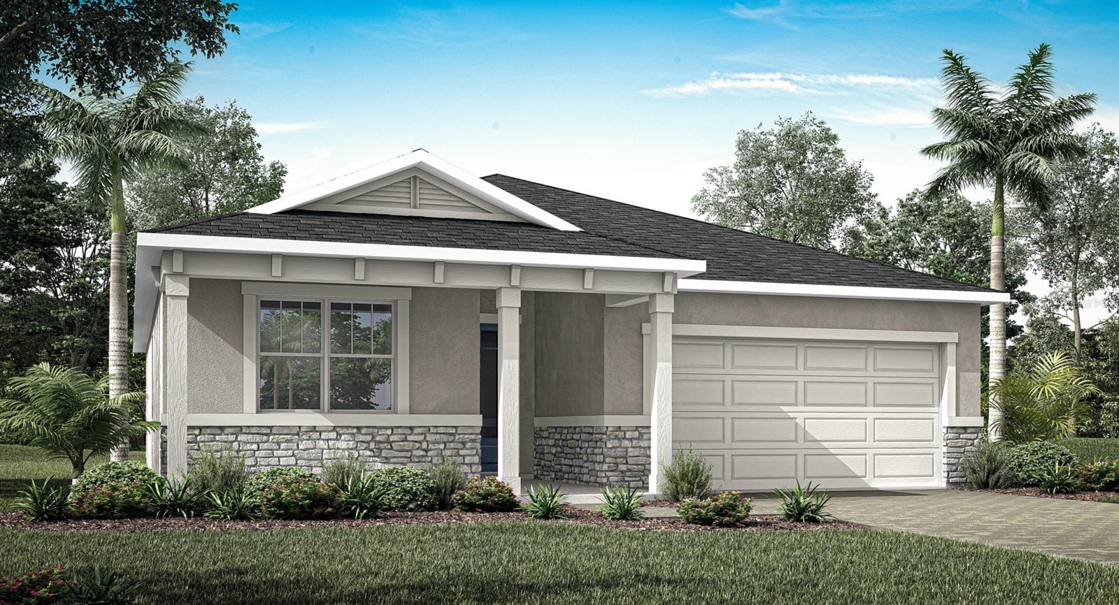 One or more photo(s) has been virtually staged. Under Construction. The Caledon offers thoughtfully designed single-story living with 3 bedrooms, 2 baths and a 2-car garage. A walk-in pantry enhances the open, flowing space and connectedness of the kitchen and dining area. The expansive owner’s suite has a large walk-in closet.