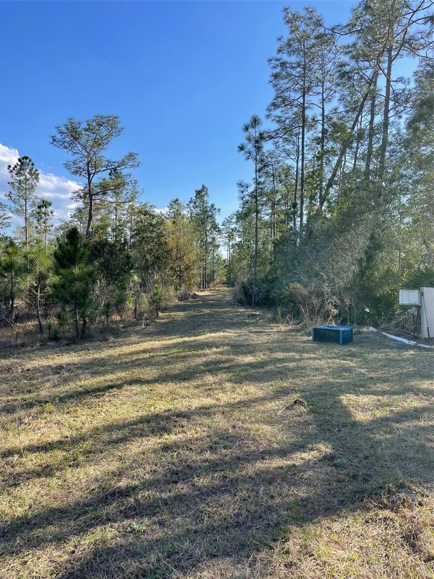 PRICE REDUCED--Just 15 min from I-95–secluded 7.5 acre lot for complete privacy–partially cleared with small enclosed structure, existing 125 ft. deep well, electric power and elevated driveway from front gate to well/electric box.  Seller continues to improve land and will work with Buyer in securing a non-conforming lot letter(required for lots <10 acres) and a biological/wetland determination survey. Buyer to do their due diligence in purchasing lot. Information is deemed accurate but not guaranteed. Parcel # is 723100000471.