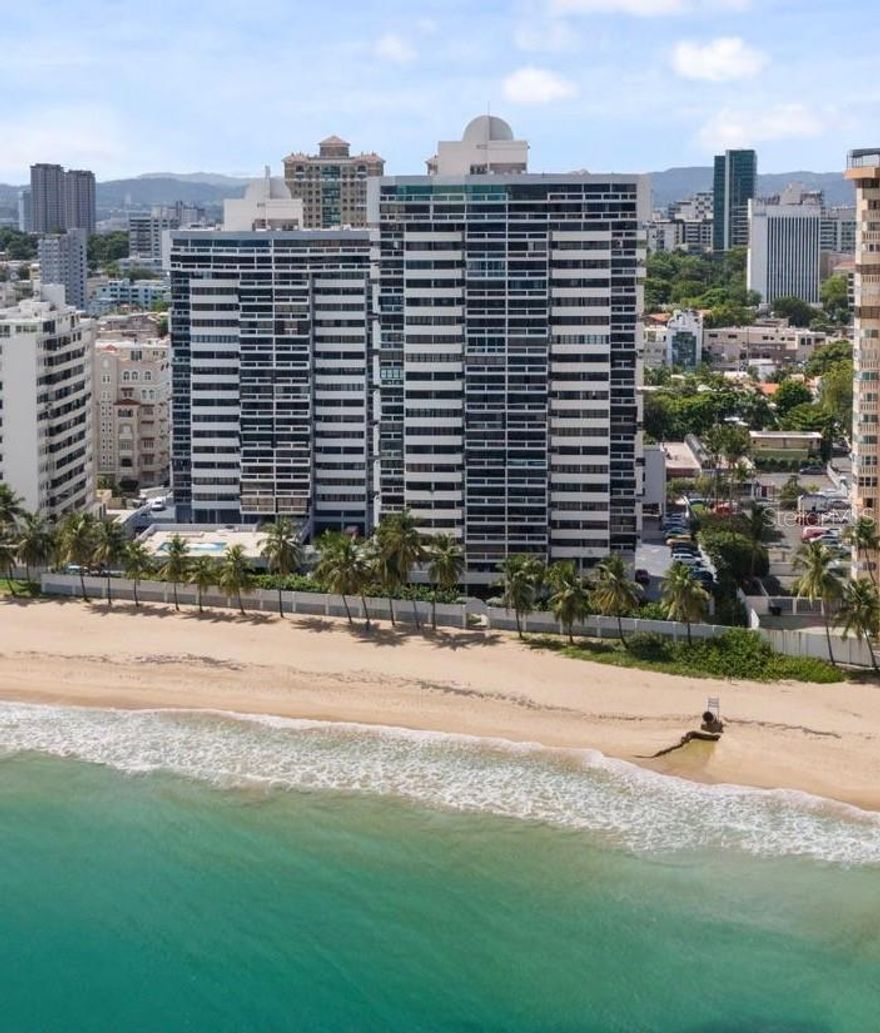 Wake up to the mesmerizing sight of ocean waves in this spacious 3 bedroom, 2 bathroom apartment located in one of Condado's most desirable oceanfront buildings. 
St. Mary's offers prime location, relaxed luxury and unparallel amenities. Located in the vibrant neighborhood of Condado, this bright and breezy apartment features a soothing view of the ocean and palm lined shore. Whether entertaining or relaxing after work, the open layout and panoramic view create a stunning backdrop for every day living. Amenities include direct beach access, fitness center, swimming pool, 24-hour security and full back-up generator. 
Conveniently situated steps away from exclusive schools, boutiques, restaurants, supermarkets, beach sports and entertainment, this property provides both the convenience of city life and the relaxation of beachfront living. Perfect for those seeking a walkable, vivacious, and cosmopolitan lifestyle.