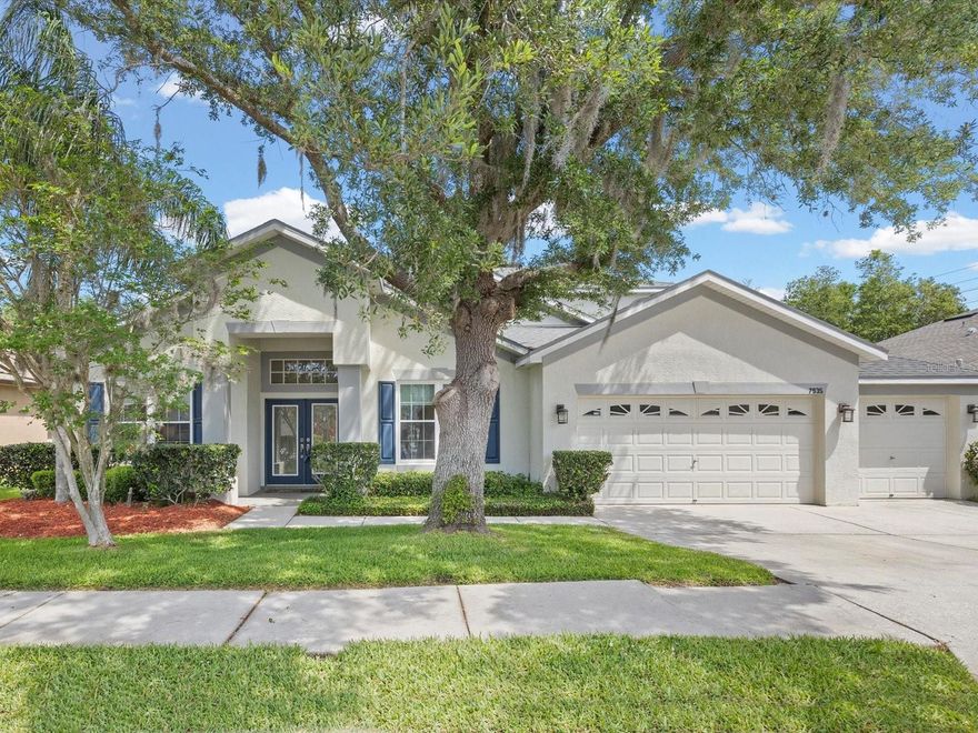 $50K PRICE IMPROVEMENT! HUGE PRICE DROP!
This home has it all. PRIVATE CUL-DE-SAC LOT BACKING TO PRESERVE WITH NO REAR NEIGHBORS in GATED Trinity West. Quiet dead-end street offering privacy, peace, and one of the best settings in the community.
Flexible floorplan with 4 OVERSIZED BEDROOMS ON THE MAIN FLOOR plus formal dining, living, and great room. Upstairs LOFT with full bedroom and bath, ideal for multigenerational living or guests.
Light and bright throughout with vaulted and KNOCKDOWN CEILINGS, double glass front doors, 2" blinds, and a 3-PANEL SLIDING GLASS DOOR that opens wide to the screened lanai for seamless indoor-outdoor living.
Outdoor space is designed for enjoyment with a PRIVATE POOL FEATURING A FOUNTAIN, 2025 LED color-changing light, child safety fence,  screened birdcage and a REMOTE RETRACTABLE AWNING. PEACEFUL CONSERVATION VIEWS WITH FREQUENT WILDLIFE.
Chef’s kitchen offers GAS DOUBLE OVEN, wood cabinetry, pantry, black stainless appliances, island, breakfast bar, and eat-in area. GAS STOVE, A/C, AND TANKLESS WATER HEATER.
Primary suite features TWO WALK-IN CLOSETS, soaker tub, dual sinks with sit-down vanity, and walk-in shower.
UPGRADES INCLUDE ROOF (2024), ZONED HVAC (2024), CARPET (2025), WHOLE-HOME SOUND SYSTEM, AND ITALIAN STONE FIREPLACE WITH GAS STARTER. Washer and dryer convey.
Additional highlights include mature landscaping, 3-car garage, and zero through traffic. High and dry with NO FLOOD INSURANCE required.
Zoned for top-rated Pasco County schools including Seven Springs Middle and J.W. Mitchell High. Convenient to Suncoast YMCA, Jay B. Starkey Wilderness Park, Medical Center of Trinity, shopping, dining, Tampa International Airport (approx. 40 minutes), and Gulf beaches (approx. 30 minutes).