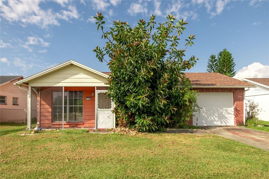 Investor Special! Located in New Port Richey, this 1 bedroom, 1 bathroom single-family home offers a great opportunity for buyers looking to remodel, update, or add to their investment portfolio. The property features a screened-in front porch and lanai, a 1-car garage, an interior laundry room, and a functional layout with plenty of potential. Situated on a residential street, this home is close to shopping, dining, medical facilities, and local parks, with easy access to major roadways for commuting. Whether you’re looking for a rental, a starter home project, or a property to renovate and resell, this home provides a solid foundation to build value. No HOA fees and no CDD make ownership simple and affordable. With the right vision, this home can be transformed into a comfortable residence or income-producing property. Don’t miss this chance to invest in a property with great potential in New Port Richey!