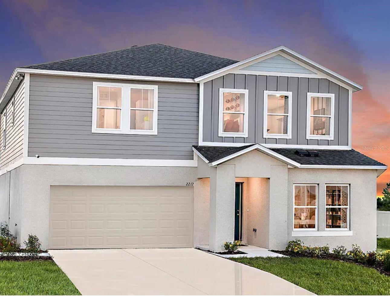 Welcome to Forest Lake and this stunning former model home built in 2023 by Casa Fresca Homes. Professionally furnished and decorated by an interior designer, this five bedroom, three bathroom residence with 2,422 square feet of living space is completely turnkey and ready for move-in. The main floor features an open layout with a stylish kitchen boasting quartz countertops, stainless steel appliances, and a spacious great room that flows seamlessly to the outdoor patio. A guest suite and full bath are located downstairs, while the upstairs offers a versatile loft, laundry room, and a beautiful primary suite with dual vanities, walk-in shower, and oversized closet. Every detail reflects designer upgrades throughout. Residents enjoy community amenities including a pool and playground, plus easy access to I-4, US-27, shopping, dining, and area attractions. HOA approval required. This exceptional home is available at an amazing price and offers a rare opportunity to lease a fully furnished, professionally designed model home today.