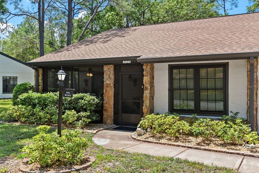 Welcome to Timber Pines, an award-winning, exclusive 55+ gated community designed for an active and vibrant lifestyle. This TURN KEY beautifully maintained two-bedroom, two-bath villa is nestled among mature landscaping, meticulously cared for by the HOA. Upon entry, you'll be greeted by an open floor plan featuring a combined dining and living area. The space flows seamlessly into the Florida Room, offering serene views of the private rear yard and lush greenery. The centrally located kitchen is bright and functional, with a separate pantry closet and ample storage in both upper and lower cabinets. The generously sized primary suite has a private bath with a spacious shower, while the impressive large walk-in closet completes the suite. The guest suite has convenient access to the hall bathperfect for visitors. An assigned storage area in the carport includes shelving, ideal for active gear, seasonal dcor, and other essentials. Timber Pines offers an exceptional array of amenities: four golf courses, a country club, a newly remodeled restaurant and bar with multiple TV screens, two inviting pools, a fitness center, tennis and pickleball courts, bocce ball, a billiards room, and over 100 diverse clubs. HOA fees include Spectrum Cable with two boxes and high-speed internet, adding convenience to everyday living. Don't miss this opportunity to own a meticulously maintained and beautifully updated villa in the heart of Timber Pines

$75 App Fee/Adult, Security Deposit Equal to One Month's Rent, $300 Non Refundable Pet Fee Each Pet (Small dogs will be considered) $75 Tenant Annual Processing Fee Each Household After Acceptance, Additional HOA application/fee applies. Renters Insurance Require. $200 HOA Fee Monthly.