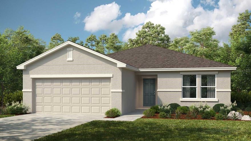 Under Construction. What's Special: Covered Patio | East Facing | No Back Neighbors. New Construction – December Completion! Built by Taylor Morrison, America's Most Trusted Homebuilder. Welcome to the ambrosia at 4832 Sunflower Street in Scenic Terrace. This cozy single-story home is thoughtfully designed to make the most of every square foot. Step through the front door into a bright and open layout that flows from the foyer into the spacious dining room and great room. The kitchen is perfectly placed for connection and convenience, featuring a food prep island, walk-in corner pantry, and sliding glass doors that fill the space with natural light and lead to the back patio—ideal for relaxing or entertaining. The generous primary suite is set apart from the secondary bedrooms for added privacy and includes a well-appointed bath with dual sinks, a large shower enclosure, a bonus linen closet, and a roomy walk-in closet. A smart entry through the laundry room makes it easy to drop off gear after outdoor adventures or busy days. Photos are for representative purposes only. MLS#O6348353