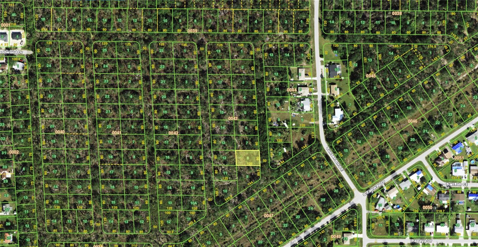 TEE & GRN ESTATES 1ST ADD - Land