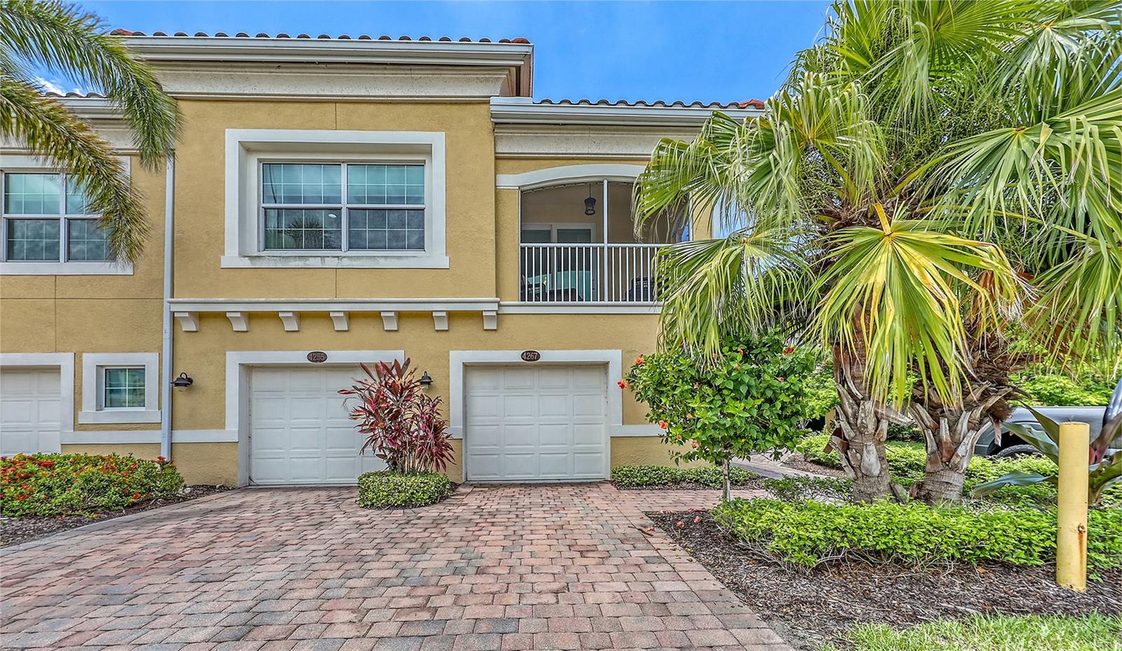 Welcome to Bay Street Village, Osprey - Perfectly nestled between the vibrant cities of Sarasota and Venice - only minutes to the pristine shoreline of Nokomis Beach. This desirable gated community features a resort style heated pool, clubhouse and a fitness center designed to enhance your Florida life style. Enjoy local dining, shopping, and many arts and cultural attractions.
This second floor meticulously maintained 2-bedroom/2-bathroom condo has an open floor plan and has an abundance of natural light. The kitchen is a chef's delight with rich dark wood cabinetry, granite countertops, stainless steel appliances, a walk-in pantry and a ample breakfast bar. The spacious dining area is adjacent and is perfect for casual dining or entertaining. The living room is comfortable for relaxing. Step onto a screened lanai; perfect for a peaceful morning or a wind down at the end of the day. Primary suite includes a walk-in, linen closet and an ensuite bathroom. Bathroom is complete with dual sinks, makeup vanity and a large shower. The second bedroom has a sizable closet and full bathroom nearby. The second bathroom comes complete with a shower/tub combo. The laundry room is conveniently located in the hallway near bedrooms. Included is an attached one car garage with an additional storage room. Perfect for full time residence, seasonal enjoyment or as an investment property.