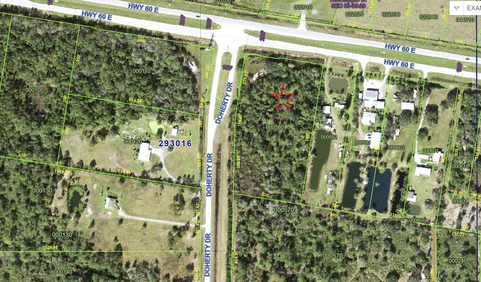 A prime corner lot at the intersection between SR 60 and Doherty Dr, Lake Wales. Build your house at this convenient location. This property also has great commercial potential. Its frontage along with SR 60 has 381 feet. Strong, unobstructed visibility from SR 60; 13,700-16,800 Annual Average Daily Traffic (AADT); and easy ingress/egress with corner positioning, turn lanes and median cuts. Adjacent to Doherty Dr., the only access road leading into a 1,400-unit residential community, including NALCEST, Walden Shore of Lake Wales, and Lakeshore. There are other multiple communities within 7 miles, including Indian Lake Estates, Lake Walk-in-Water Estates and Saddlebag Lake Resort etc. Size is 5.73 acres and flood zone X. It has enough space and is easy to develop businesses to serve locals. Don’t miss this investment opportunity.