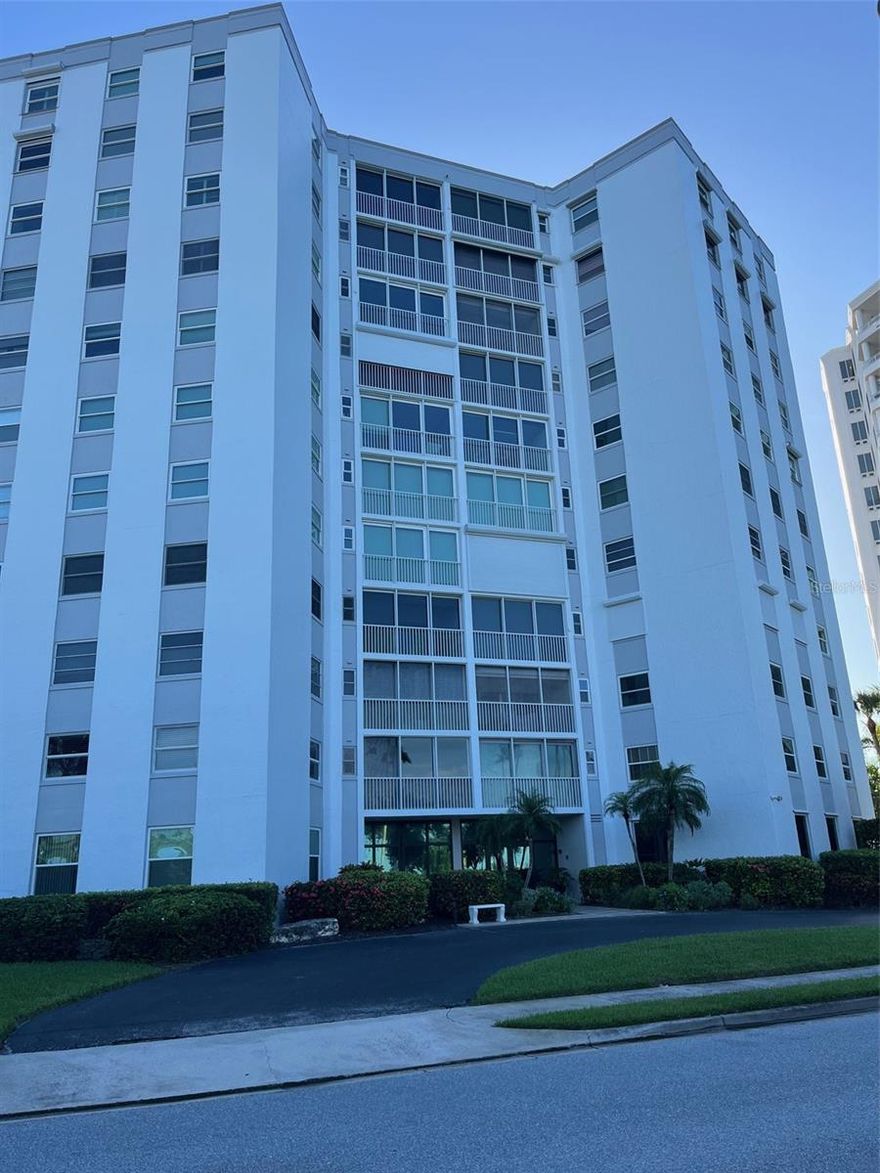 The Regency house has an excellent location between Gulfstream Ave. and Palm Ave. on a tree lined street. Gulfstream and the Regency face the beautiful Sarasota Bayfront Park and Marina Jacks/Oleary's restaurants. The Park has a excellent marina with boat rentals, charters, family park with play area, and walking paths with a nice green area with bay view park benches. Regency House building is in the prime downtown location that has a neighborhood feeling. It is a short 2.5 block walk to Main St and Palm Ave. Walk to Theaters, Opera House, Farmers Market, Art Galleries and dinning along with many very enjoyable entertainment options that are less than a 10-minute walk from the Regency. Very well-kept grounds and building!
  This city view unit has many upgraded features compared with most rental units in the building.  The kitchen has high quality cabinets and appliances, large sink and granite countertops. Bamboo flooring throughout except bathrooms and kitchen which have ceramic tile. There is a storage room and a large storage closet.  The bedroom closets have an exceptional amount of hanging space and shoe shelving. Master bathroom has a roomy shower and bedrooms are nicely sized.  The open plan and large living space feels warm and inviting. There are three large patio doors that open towards the city views.  Enjoy the breezes and fresh air with attractive Bahama shutters to allow partial sun and air when used. This unit gets great sunrises and the hot summer sun in the afternoon is on the other side of the building, so you can leave the shutters open for most of the day. 
  The building is protected by 24-hour concierge with full grounds and parking lot cameras for your security. Concierge will open the mechanical doors, or you can with a key fob.  On-site manager and maintenance person for building and grounds. There is a party/community room with kitchen, small library, gym with restroom and shower.  Community Heated pool with tables and sun lounges. BBQ area off large pool patio.  
  Two fairly new elevators, within the last 4 years, that are quick and rarely a wait.  Modest but attractive lobby and three entrances. Newer carports that are assigned to the unit, there are some guests parking spots as well. Nicely landscaped grounds and sidewalks on both sides of the building. 
  You will enjoy living here as I have, I recently bought a unit in the building after renting this unit for three years because the location can't be beat! Opportunity to move in quickly, if needed.