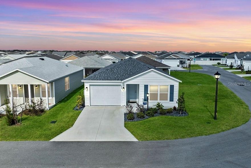 COMPLETELY TURNKEY! OVER $20K IN UPGRADES IN JUST 1 YEAR!!! WELCOME HOME TO THE VILLAGE OF SHADY BROOK! JUST STEPS AWAY FROM EASTPORT AND MIDDLETON!  BRING YOUR SUITCASE or add this to YOUR INVESTOR PORTFOLIO!! Step into this pristine, 1 year "new" Haven Model Patio Villa and discover a home that handles all the heavy lifting for you. Whether you're arriving with nothing but a suitcase or scouting your next high-performing rental investment, this fully turnkey 2-bed, 2-bath Villa delivers upgrtades, comfort, convenience, and a lifestyle that practically sells itself. Built just a year ago and cared for like a model, this home offers almost 1,000 square feet of smart, open-concept living. The kitchen, living, and dining areas blend effortlessly—perfect for hosting, relaxing, or just enjoying the simple ease of a modern layout. The kitchen shines with brand-new stainless-steel appliances, including a gas range, microwave, dishwasher, and a full-sized refrigerator with water and ice dispenser. Stone counters run throughout, and luxury vinyl flooring ties everything together with durability and style. A full-sized washer and dryer are tucked conveniently inside the home. Ceiling fans help keep you comfortable, and a screened-in lanai adds an inviting outdoor space to unwind after a day packed with activities. This home also comes fully stocked with ALL NEW cookware, utensils, dishes, glasses—everything you need from day one. For an investor, that means instant rent-ready appeal. For a buyer, it means you truly only need a toothbrush. Location-wise, you couldn’t be better positioned. This home is located in the VILLAGE OF SHADY BROOK, just minutes from the rapidly growing and NEWLY OPENED EASTPORT AND MIDDLETON areas, where new restaurants, shops, and entertainment venues are popping up by the week. Golf enthusiasts will appreciate howclose they are to Shallow Creek Championship Golf and nearby Executive courses—just a quick golf cart ride from your garage, which offers plenty of room for both your vehicle and your golf cart. Recreation is never more than a breath away. The Saluki Recreation Center features a year-round resort-style family pool, fitness offerings, pickleball, cardio drumming, platform tennis, shuffleboard, table tennis, bocce, craft rooms, and even the always-popular Saluki’s Pinball Pavilion. The Villages lifestyle is literally built into your daily routine here. A short trip to Magnolia Plaza provides groceries, dining, banking, and everyday essentials. Cross the Eastport Bridge to reach Sawgrass Grove and Orange Blossom Pavilion for live music, eateries, and the bustling energy The Villages is known for—all within minutes. The Haven model Villa split floor plan gives you and your guests privacy, while the rear screened lanai—a rare perk for patio villas—offers a peaceful spot to unwind. Additional highlights include enhanced landscaping, frameless shower doors in the primary bath, indoor laundry, and a deep enclosed garage with room for both car and golf cart. Whether you’re seeking a full-time residence, a seasonal escape, or a top-tier investment property, this Villa is thoughtfully designed and fully equipped to match your lifestyle from day one. * REALTOR NOTE* Actual zip code is 34762