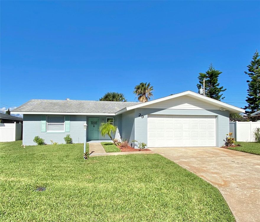 Enjoying majestic sunrises on the shoreline has never been so accessible. Just a stone’s throw to the river or the beach, this coastal residence is completely turnkey and only awaits your personal touch. Flatteringly modernized in 2020 with luxury laminate wood look flooring throughout, interior and exterior paint, trim, Nest thermostat, fixtures and all the fine details. You will admire the warmth of solid wood cabinets and durability of newly installed Granite (uniform from Kitchen to Bathrooms). Delight in being the first to cook using your stainless steel appliances! On your screened back porch enjoy the salty sea breeze while you sip your favorite beverage. Private showings available. SELLER IS OFFERING A HOME WARRANTY WITH ACCEPTED OFFER. ;Water: City