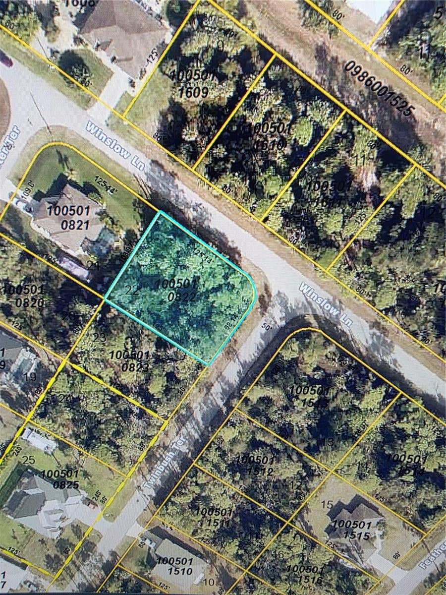 lot 22 TWINBUSH TERRACE, NORTH PORT, FL, 34286 1 lot 22 TWINBUSH TERRACE