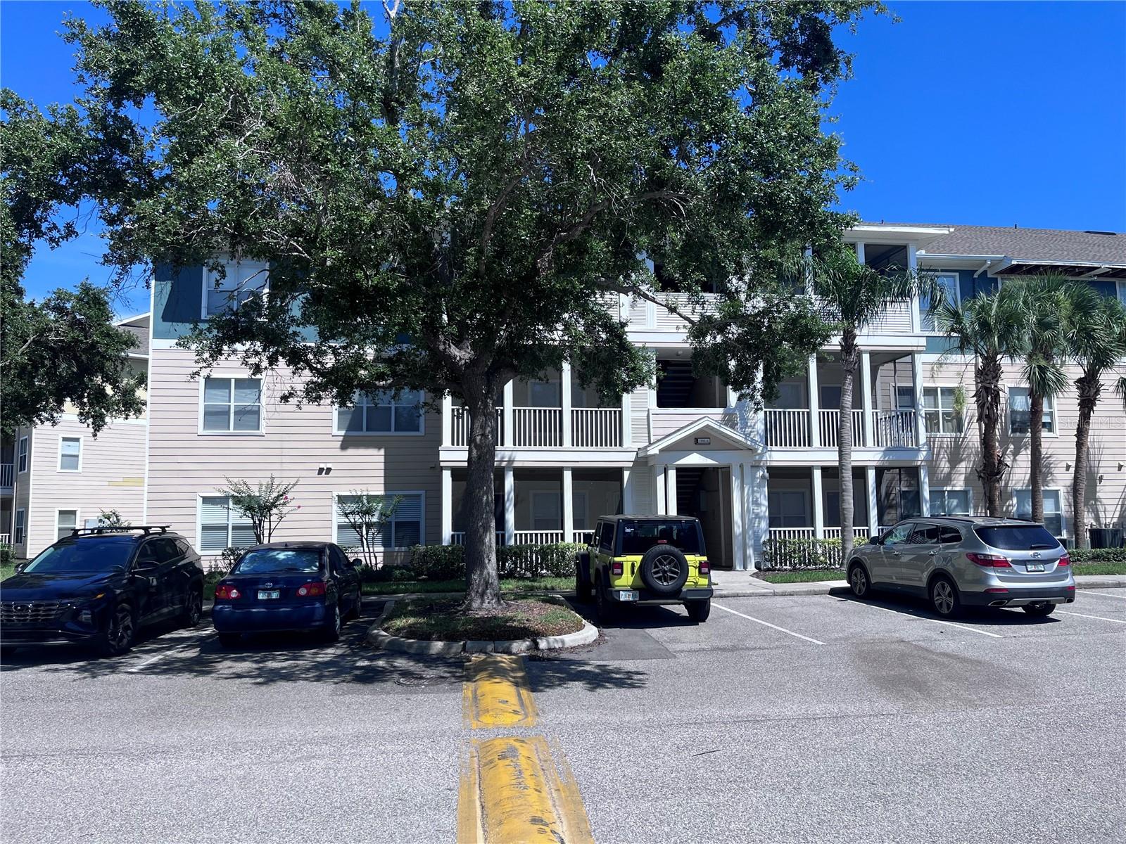 This "penthouse" 3rd floor condo is not your typical unit. The sun rises over the community pond which is straight ahead from your screened in lanai. The owners lived here last, so there are upgrades you won't find elsewhere like stainless steel appliances, luxury vinyl flooring throughout and extra shelving where you need it, like the laundry and in the closets. All the appliances are already in place including the washer and dryer. The Palms of Cortez is a desirable gated community which offers a resort-style swimming pool, tennis courts, a fitness center, barbeque areas and a playground. Centrally located and just 10 minutes to our pristine beaches. Security of $1,800, application of $100, lease prep of $100 and the first month's rent to move in.