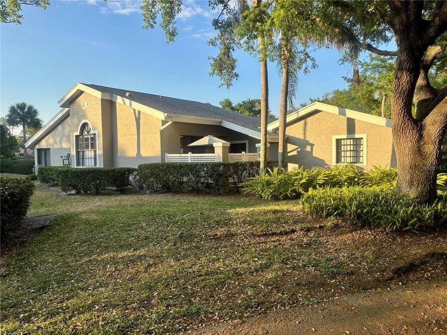 Coastal Sophistication Meets Maintenance-Free Living in The Meadows!
Discover the pinnacle of Florida living in this beautifully maintained, bright end-unit villa located in the highly sought-after Meadows community. Designed for comfort and seamless indoor-outdoor living, this two-bedroom, two-bathroom home features soaring vaulted ceilings, plantation shutters, and a modern eat-in kitchen with granite countertops and upgraded appliances. The primary suite is a true sanctuary with a vaulted ceiling, walk-in closet, and a luxurious en-suite featuring a walk-in shower with a built-in bench.
Enjoy tranquil mornings on the lattice-enclosed patio, or entertain on the spacious rear lanai overlooking a sprawling, peaceful backyard. Have the best of both worlds with a fully enclosed, air-conditioned lanai that easily transitions to a screened space for fresh-air living. Peace of mind comes standard with a brand new 2024 HURRICANE-RATED ROOF, freshly painted exterior, and new courtyard lattice (March 2026). Located just steps from the recently resurfaced Hampstead Heath pool, this villa offers easy access to 14 miles of trails, a fitness center, and championship golf in a 1,600-acre park-like setting. Conveniently located near UTC Mall, downtown, and beaches—select furnishings are available to make this move-in-ready retreat yours immediately!