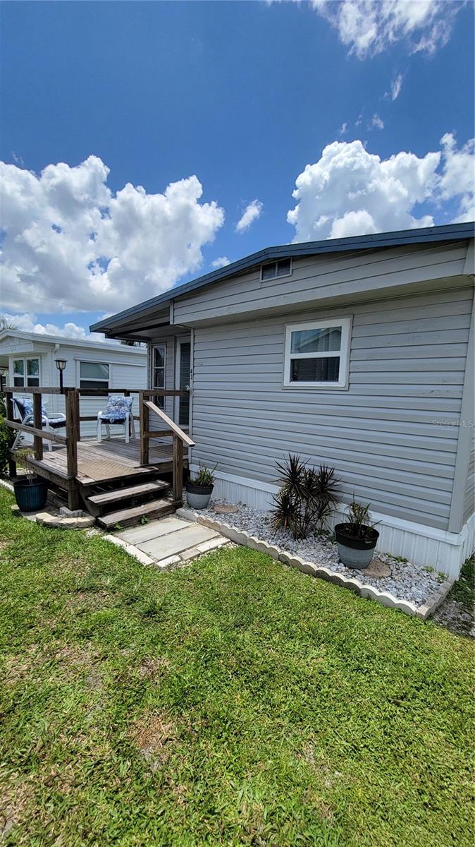 **Seller to provide a golf cart at closing with accepted offer!** Fully remodeled one bedroom home, new AC, new plumbing, new carpets and remodeled kitchen with corian counters. Perfect location, a few steps from the club house and laundry! Open floor plan makes the living /dining area feel huge! Furnishings include queen sleeper for your guests! Move in ready! This is a great price for a get away, seasonal or primary home.
Lazy Lagoon is a 55+ community that has wonderful neighbors. It is golf cart friendly. You're located off route 17, Exit 164 off I75. Grocery shopping is close by, and Punta Gorda airport (Allegiant). You are just a few minutes to downtown Punta Gorda with all of the restaurants, art shows, farmers markets, live music and the Sunseeker resort. There are local golf courses, marinas, Moose, Elks and the Legion clubs.
The HOA fee is $230/month and covers grounds, water, sewer, and trash. Waterfront/dock properties are rare. Don't wait to see this FURNISHED gem! CASH OR CRYPTO Currency accepted.