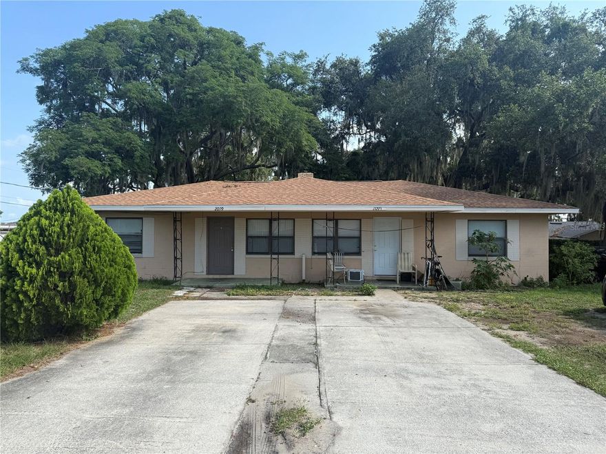 This duplex is perfect for Investors. Income is currently $2600 a month. The property is situated on a corner lot with two bedroom one bath in each duplex spanning 1,758 ft.². The roof was replaced in 2022. This duplex is ready for some new ownership.  The duplex is AS/IS 
The tenants have been there for over 3 years and are month-to-month right now at $1,3000 each unit.