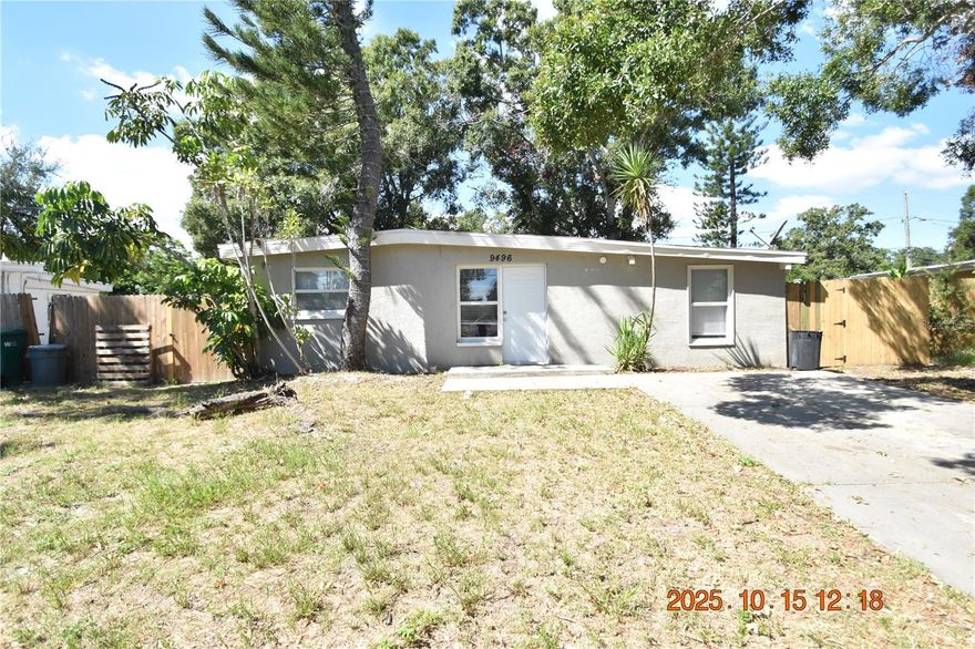 3 Bed/2 Bath Home in Seminole with 1159 sqft. of living space.
Freshly painted interior and ready for your finishing touches.
Fenced yard offers plenty of room to roam!
NEW Carpet in the bedrooms is so cozy on the feet.
Ceramic tile is so easy to clean and maintain.
Nice open floor plan with the kitchen overlooking dining and living areas offers good flow.
Kitchen appliances include range with range hood, and NEW refrigerator.
Master bedroom features a full bath for privacy.
Large Laundry room offers extra storage.
Washer and dryer CONNECTIONS, for your convenience.
New Window blinds allow just the right amount of light.
Ceiling fans will be sending you a cool breeze.
Efficient central AC and heat will keep you comfy year round.
Convenient to Beaches, Cross Bayou Little League Complex, Bardmoor Golf and Tennis, and Lake Seminole, with groceries, retail and restaurants near by.
Utilities are separate and tenant responsibility. 
Lawn is separate and tenant responsibility. 
DON'T FORGET TO CHECK OUT THE FULL WALK-THROUGH VIDEO AT OUR WEBSITE!